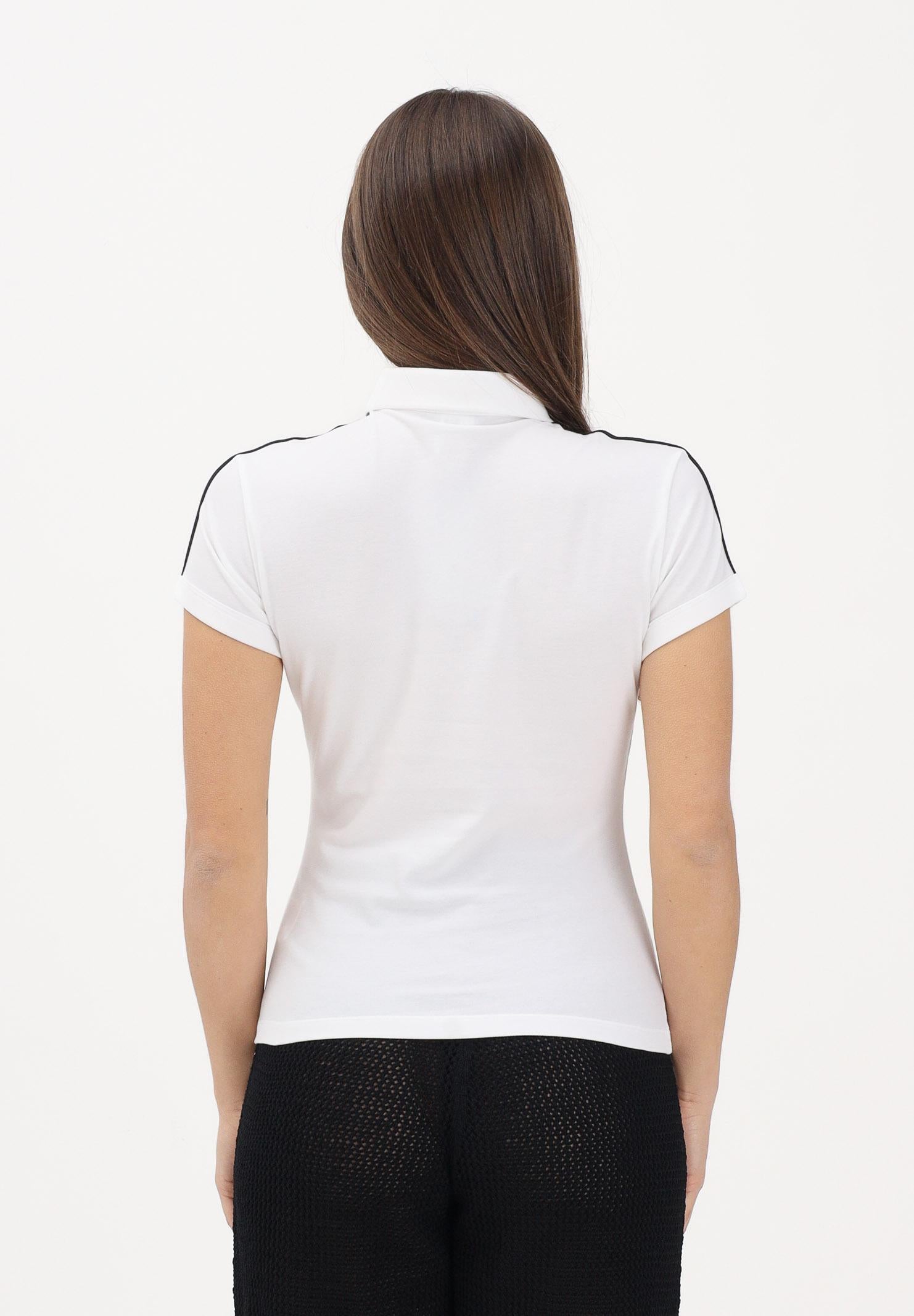 ADIDAS ORIGINALS Polo a manica corta 3 Stripes bianca da donna KD3697 . ADIDAS ORIGINALS