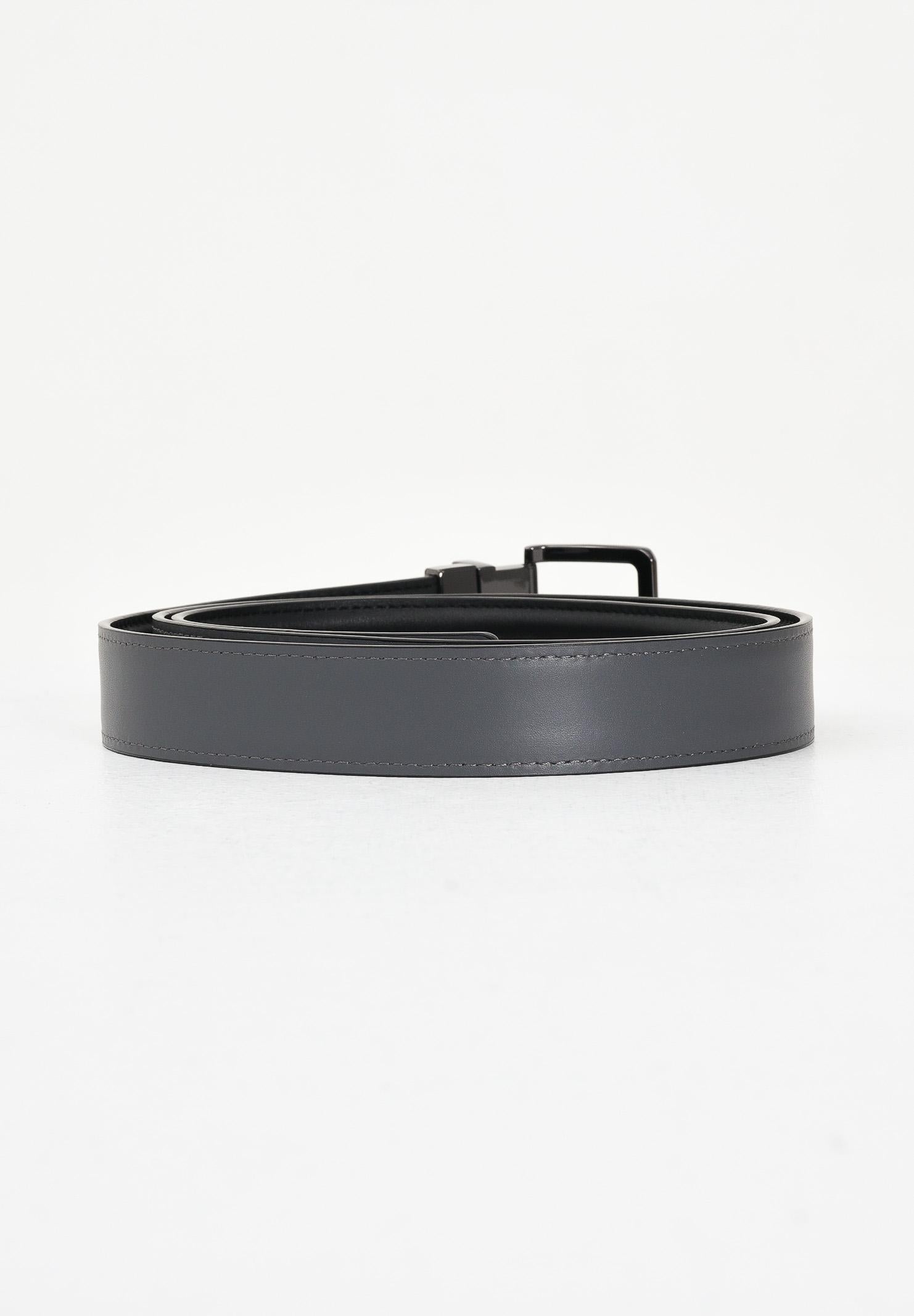 ARMANI EXCHANGE Cintura reversibile nera e grigia da uomo XM001932AF19019 MC225 ARMANI EXCHANGE
