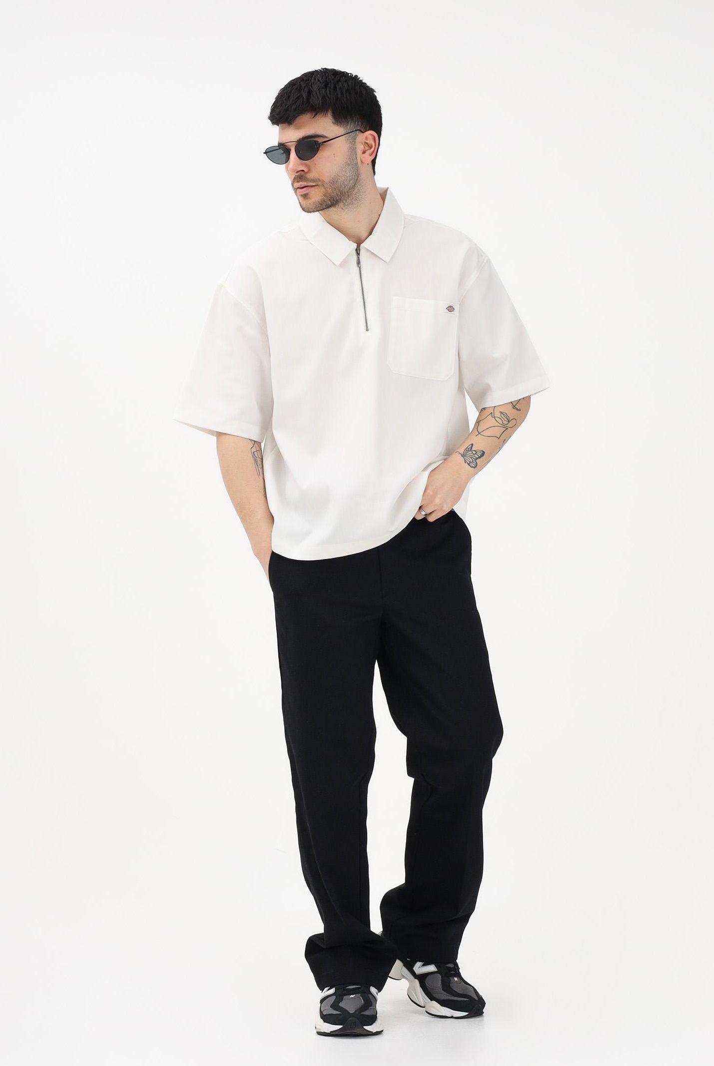 DICKIES Camicia a manica corta Cadiz bianca da uomo DK0A88PIC481 . DIckies