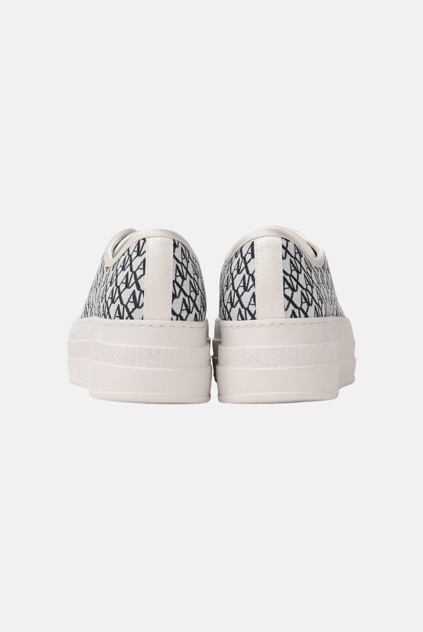 ARMANI EXCHANGE Sneakers panna e blu da donna con motivo all-over A|X XW002786AF23055 MZ266 ARMANI EXCHANGE