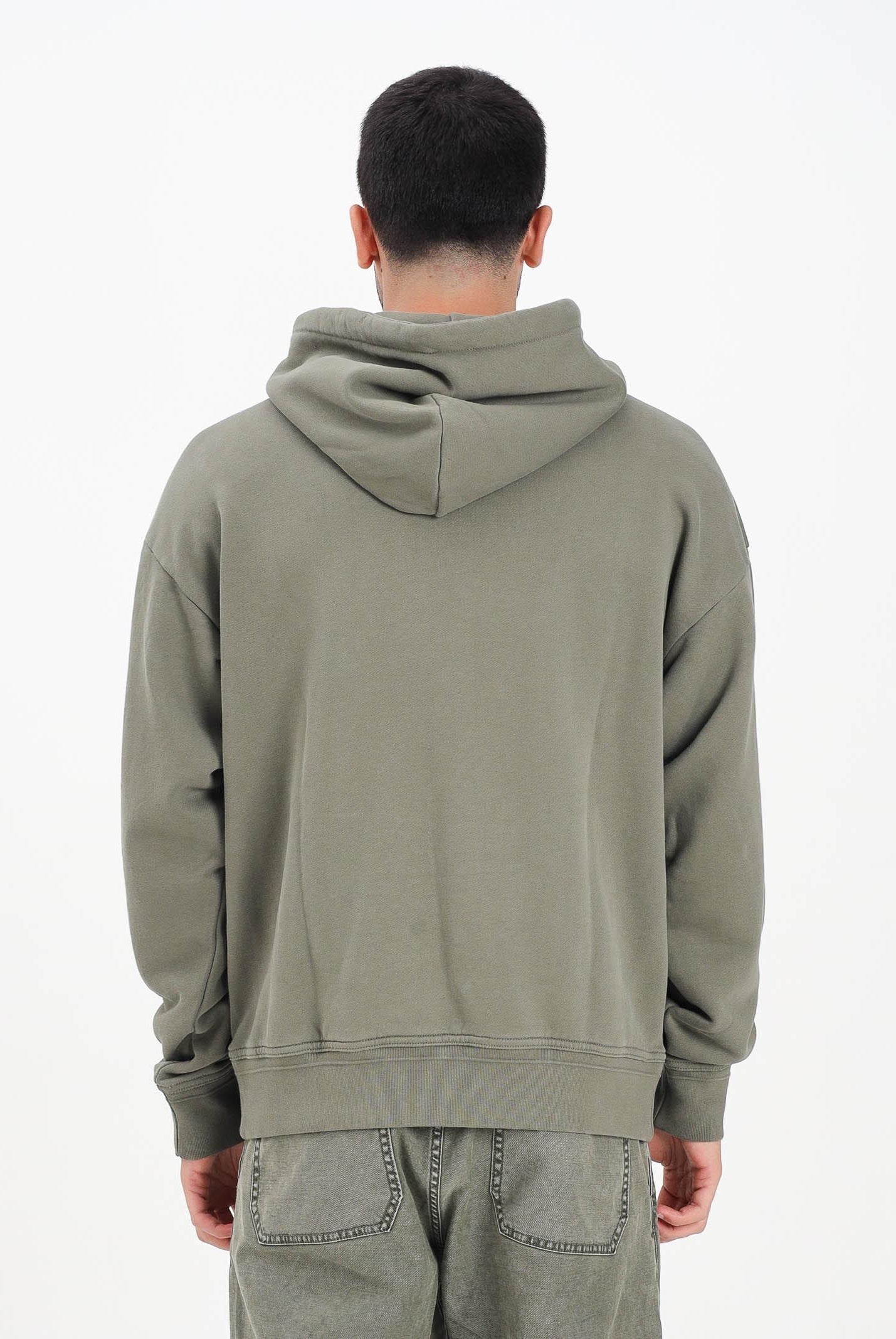 NAPAPIJRI Felpa con cappuccio Braies in French Terry verde da uomo NP0A88YNG0A1 NAPAPIJRI