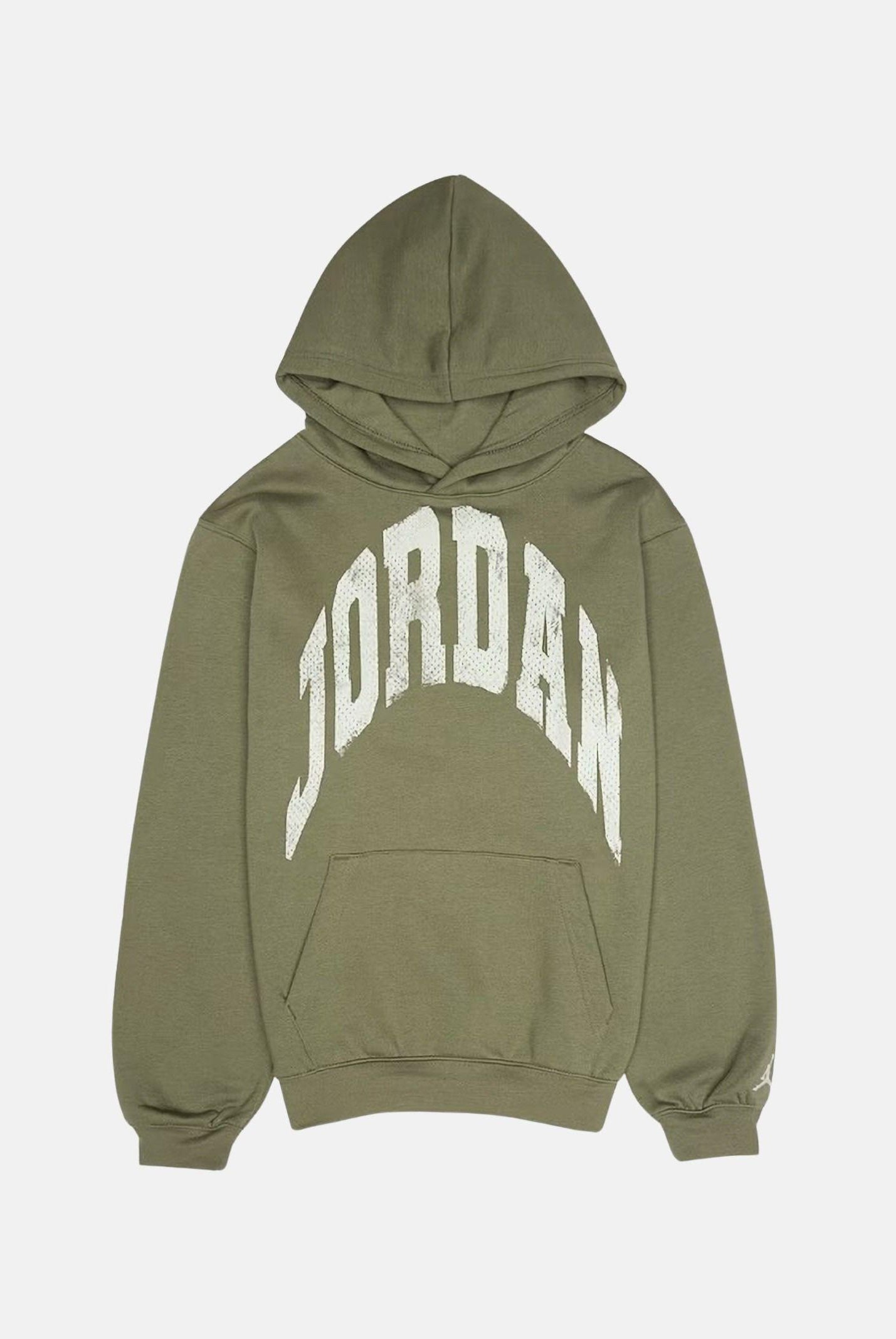 JORDAN Felpa con cappuccio JDB MJ MVP Fleece verde oliva da bambino 95F363 E6F JORDAN