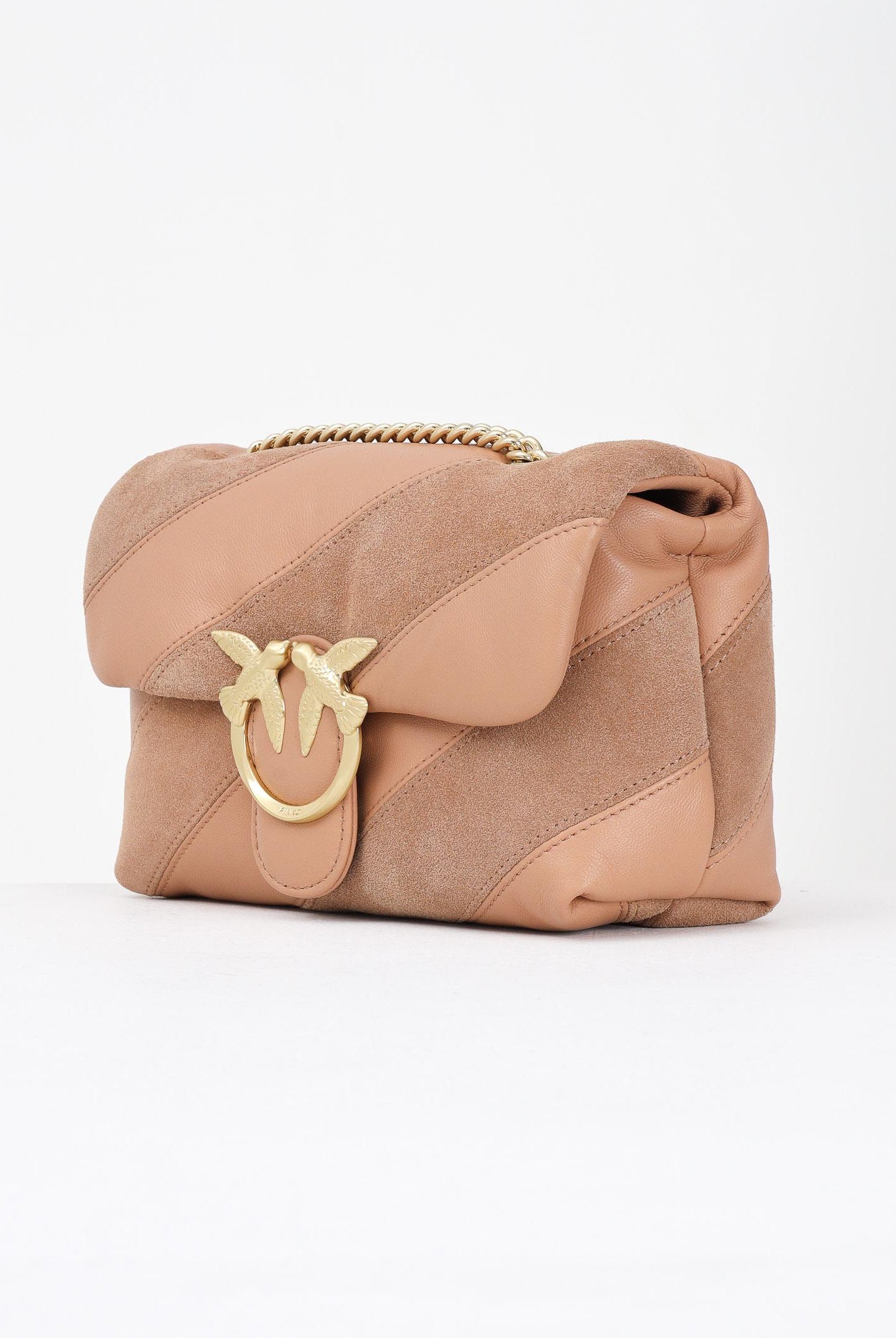 PINKO Borsa a tracolla Mini Love Bag Puff beige da donna 100039A2JY C79V PINKO