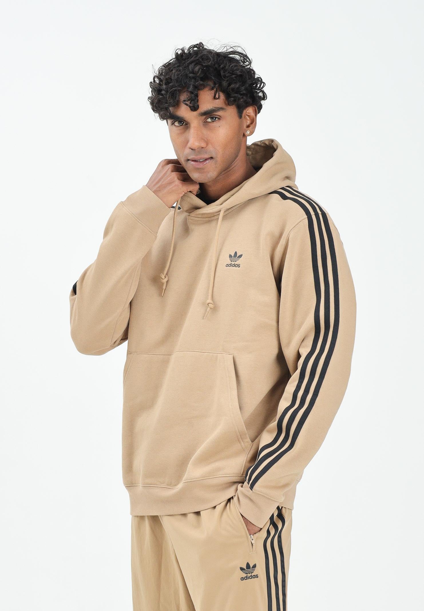 ADIDAS ORIGINALS Felpa con cappuccio Adicolor Classics 3-Stripes beige da uomo JY1377 ADIDAS ORIGINALS
