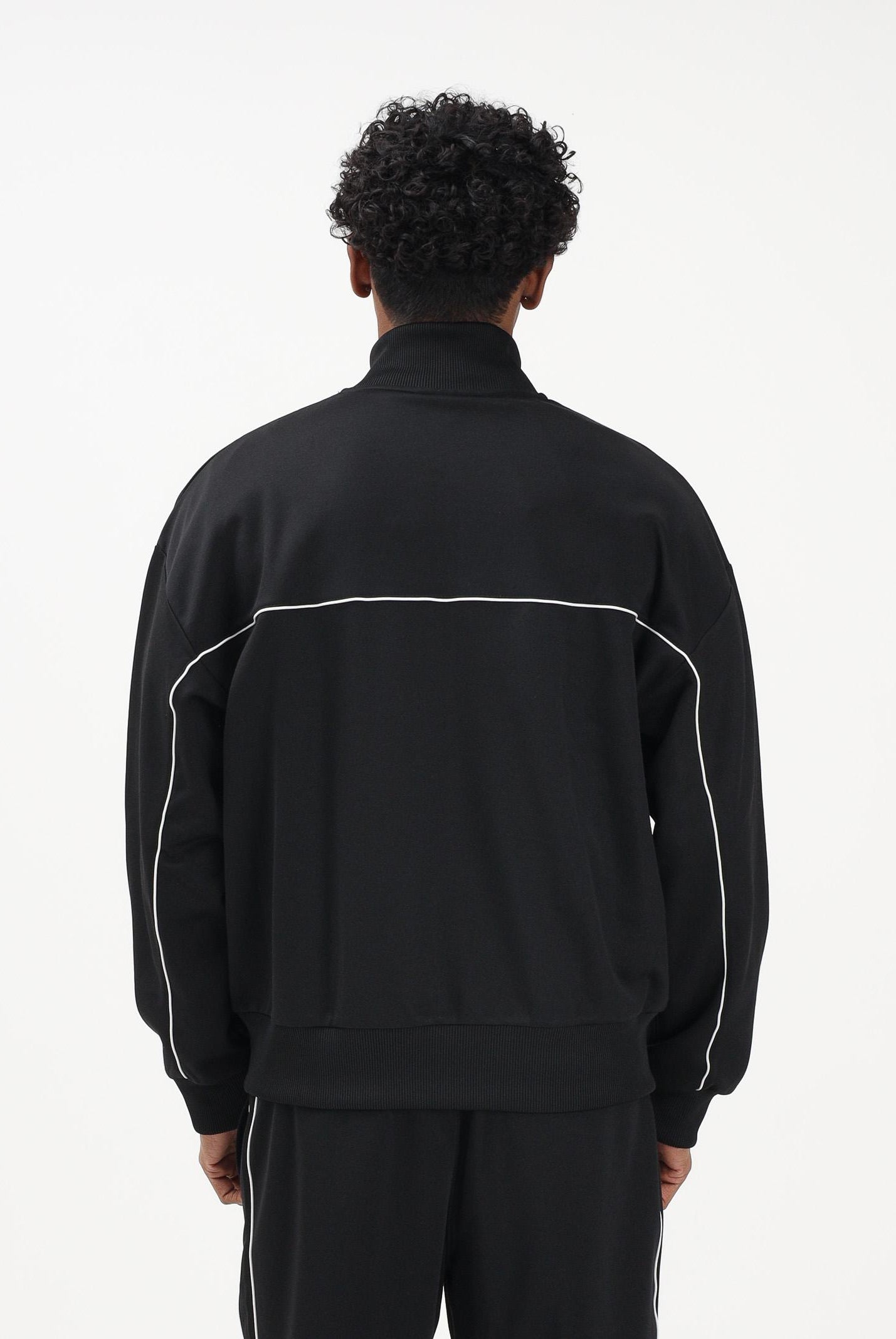 LACOSTE Felpa con zip nera da uomo SH0627 031 LACOSTE