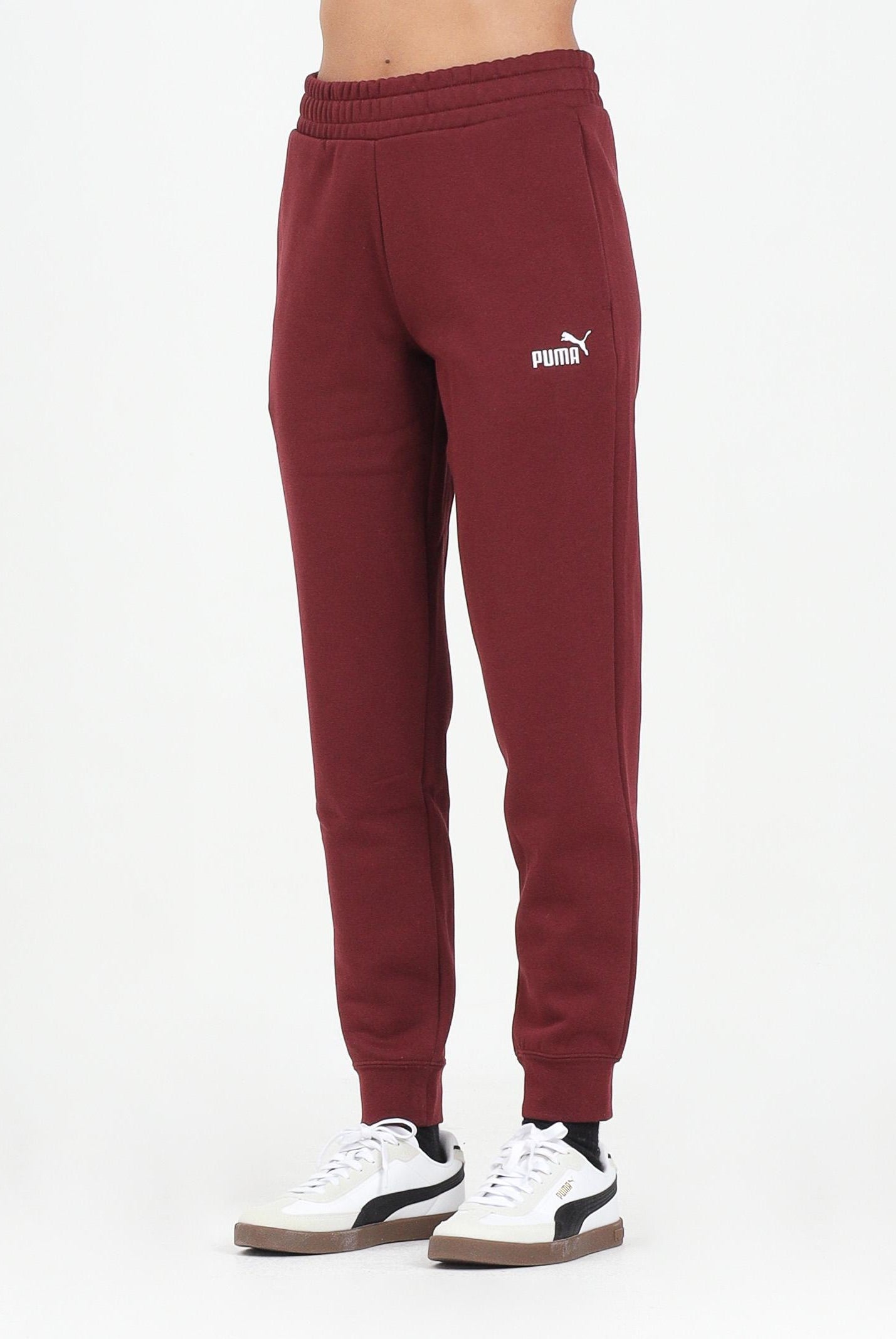 PUMA Pantalone sportivo bordeaux da donna con logo ESS N. 1 682449 96 PUMA