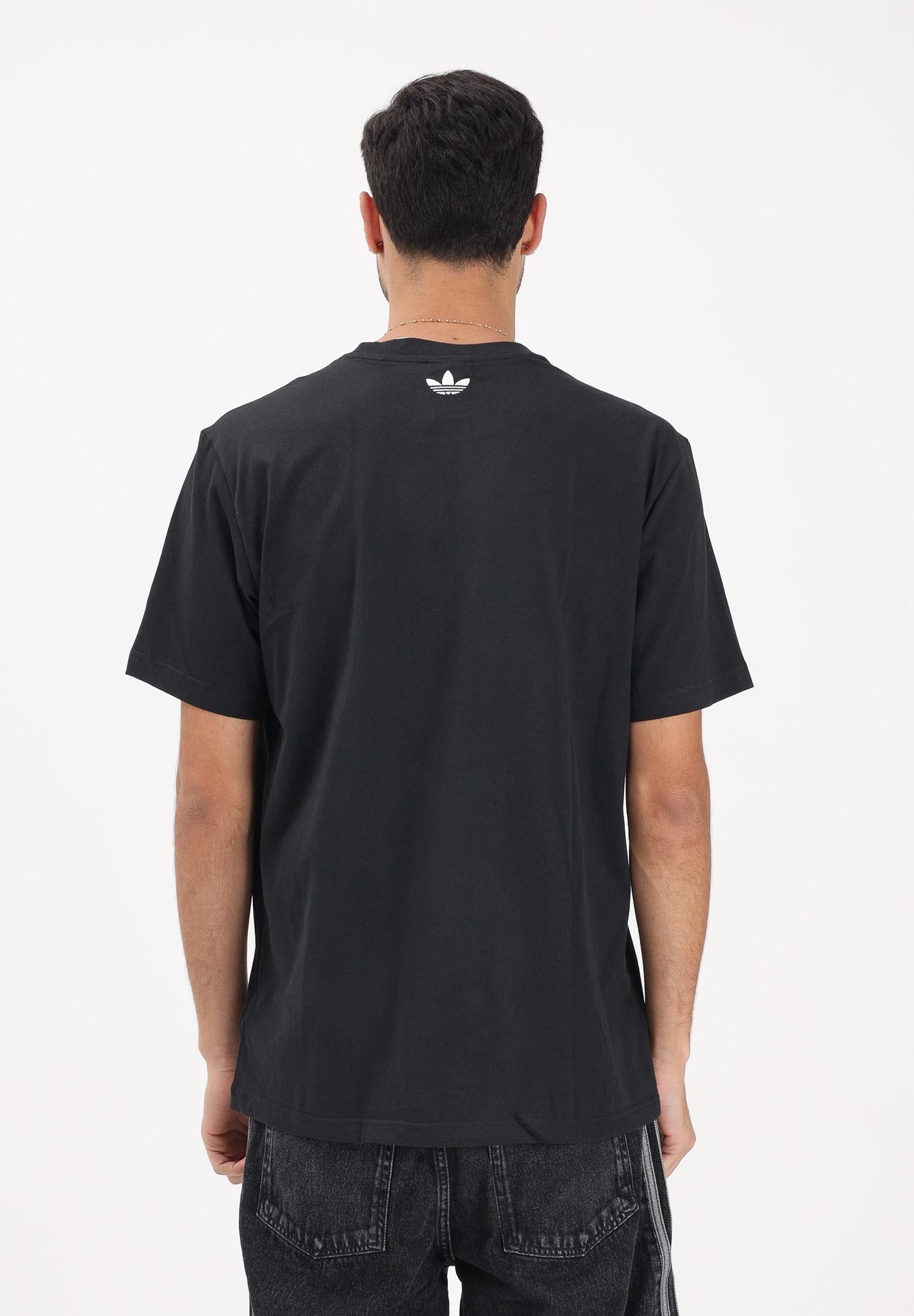 ADIDAS ORIGINALS T-shirt a manica corta Archive Anime Football nera da uomo KE2768 . ADIDAS ORIGINALS