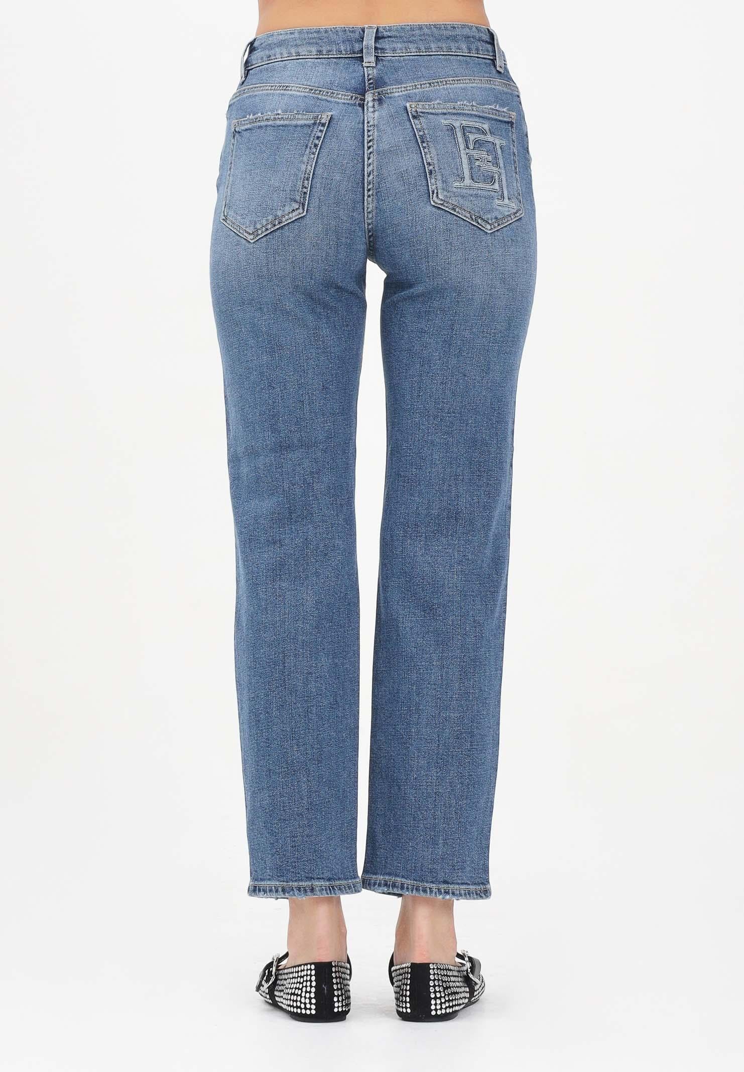 ELISABETTA FRANCHI Jeans skinny in denim da donna con logo embossed PJ07N56E2 192 ELISABETTA FRANCHI