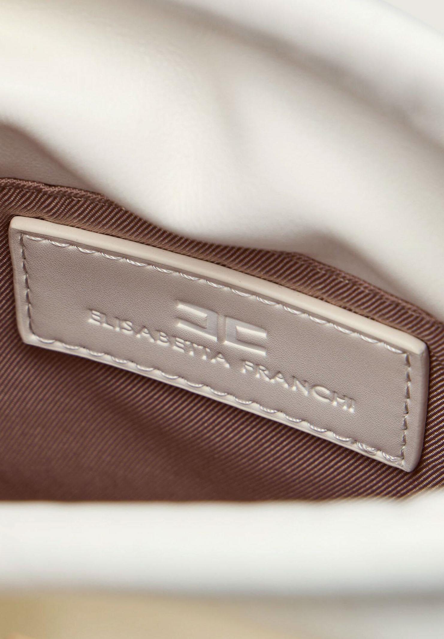 ELISABETTA FRANCHI Borsa a secchiello avorio da donna BS92A61E2 360 ELISABETTA FRANCHI