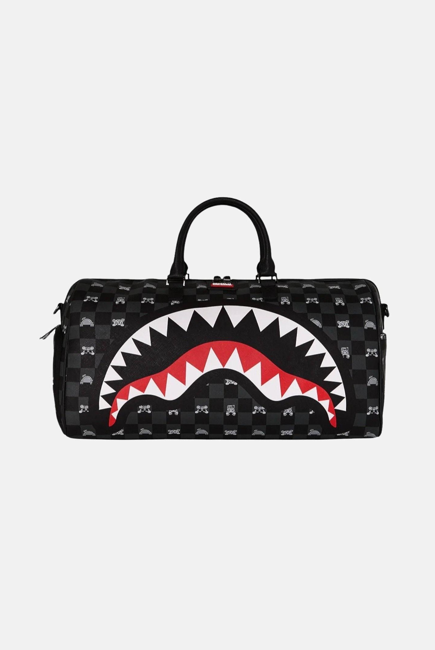 SPRAYGROUND Borsone Gray Peeking Character Check nero per uomo e donna 910D8910NSZ . SPRAYGROUND