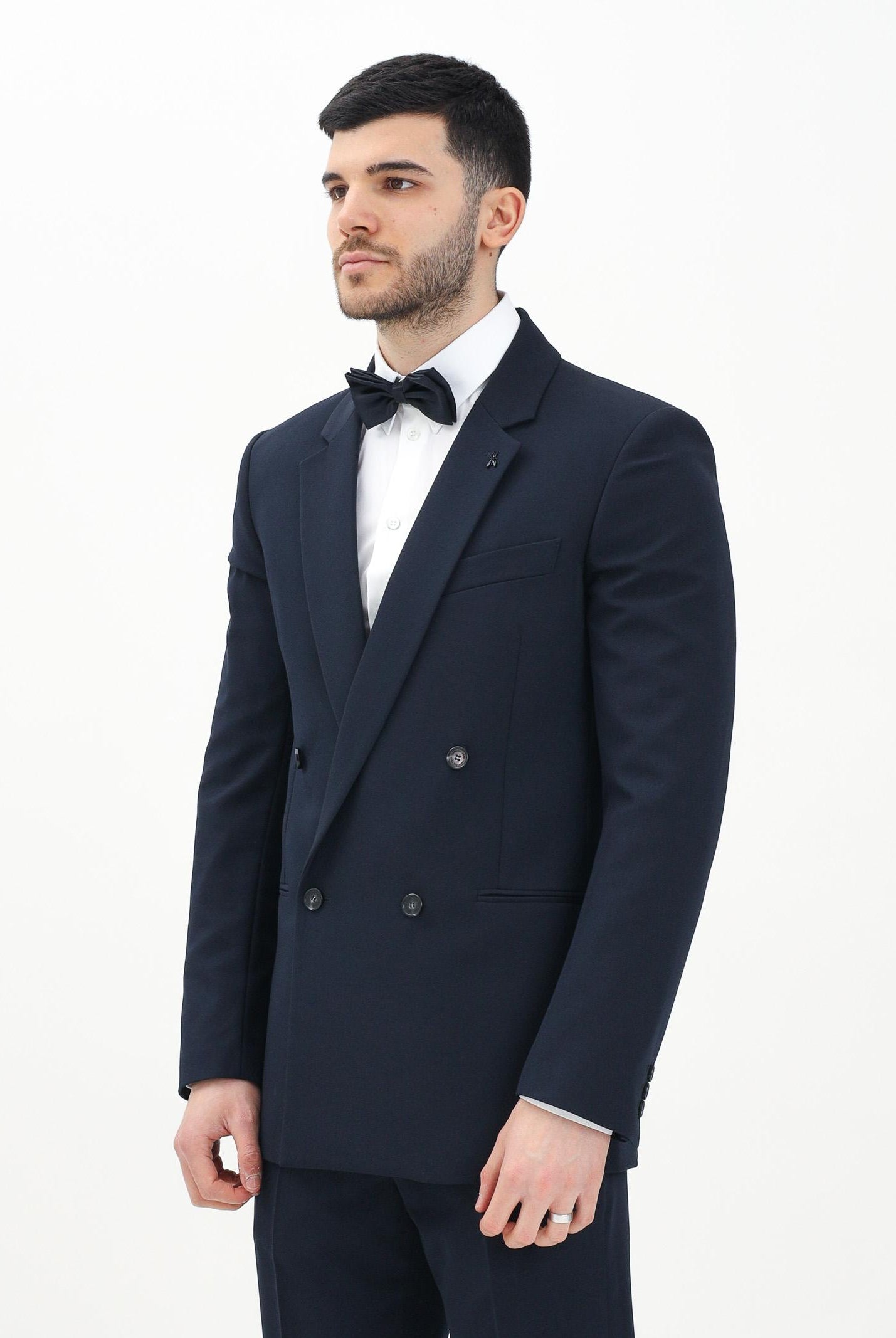 PATRIZIA PEPE Giacca doppiopetto blu da uomo 5S0743A498 C382 PATRIZIA PEPE