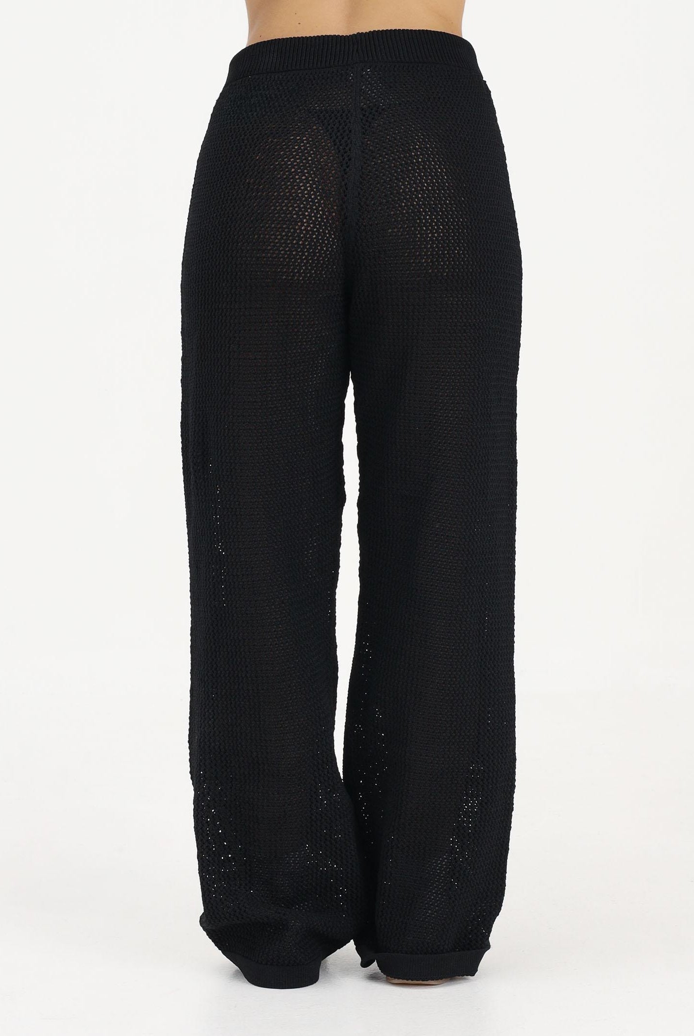 ADIDAS ORIGINALS Pantalone KNITTED CROCHET FIREBIRD nero da donna KC6494 . ADIDAS ORIGINALS