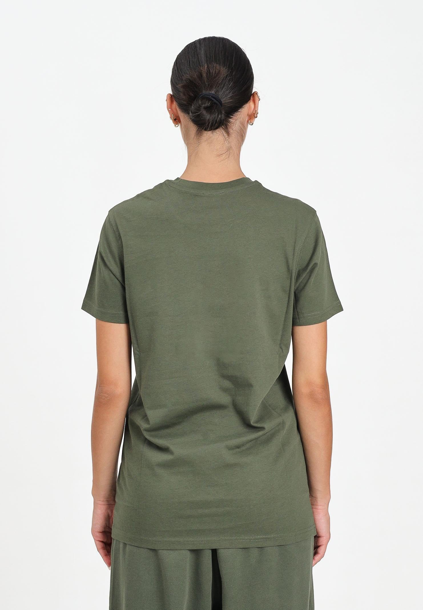 DIESEL T-shirt a manica corta verde militare per donna, ragazzi e bambini con logo J025010GRAI K513 DIESEL