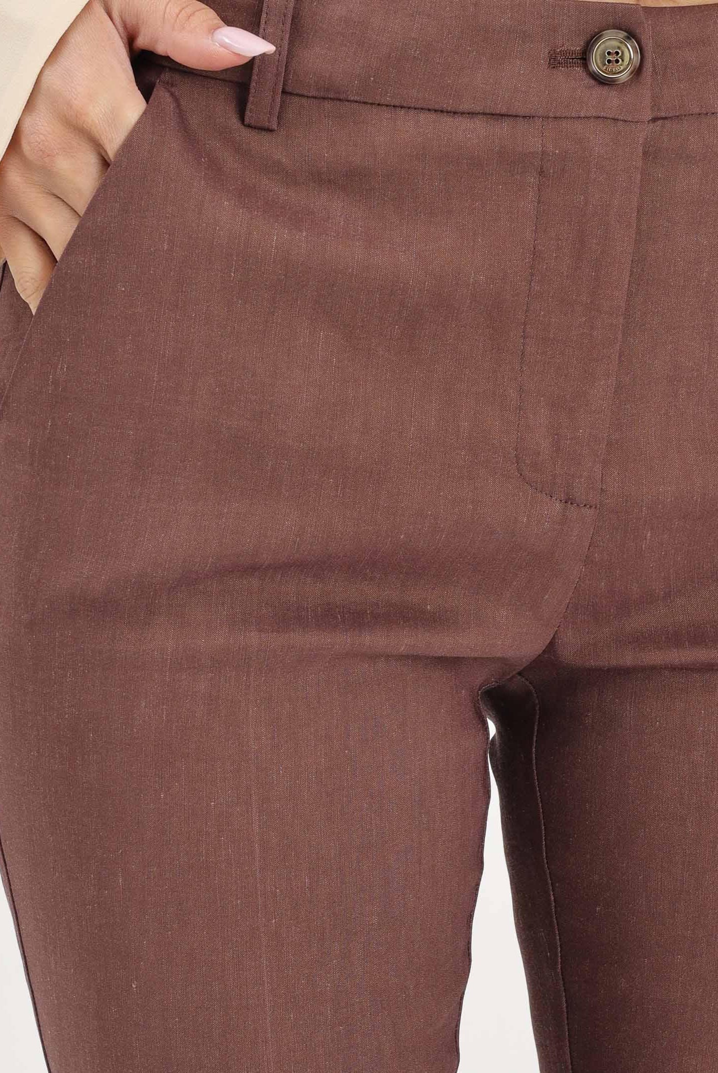 PINKO Pantalone elegante marrone da donna 100155A34I L78 PINKO