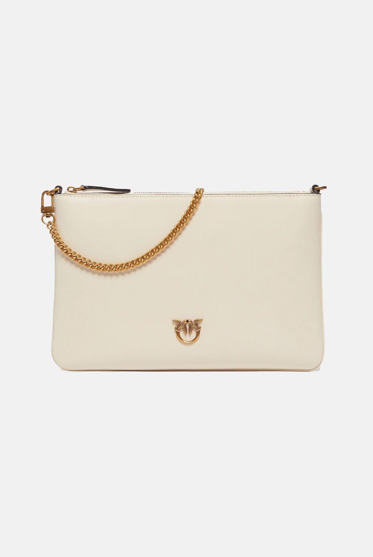 PINKO Pochette Classic Flat Love Bag Simply panna da donna 100455A0F1 Z14Q PINKO