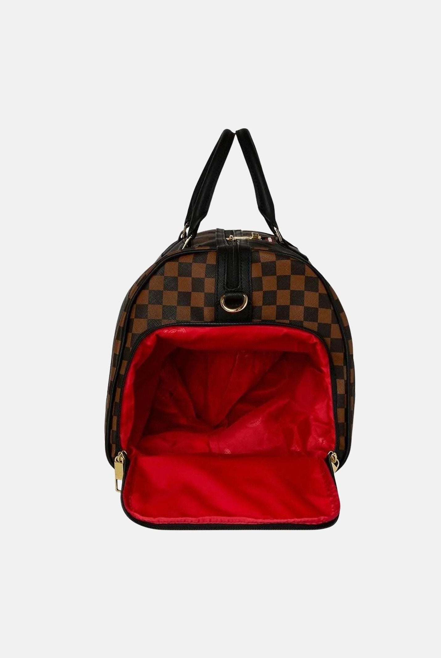 SPRAYGROUND Borsone JETSTREAM BROWN DUFFLE marrone e nero per uomo e donna 910D8285NSZ . SPRAYGROUND