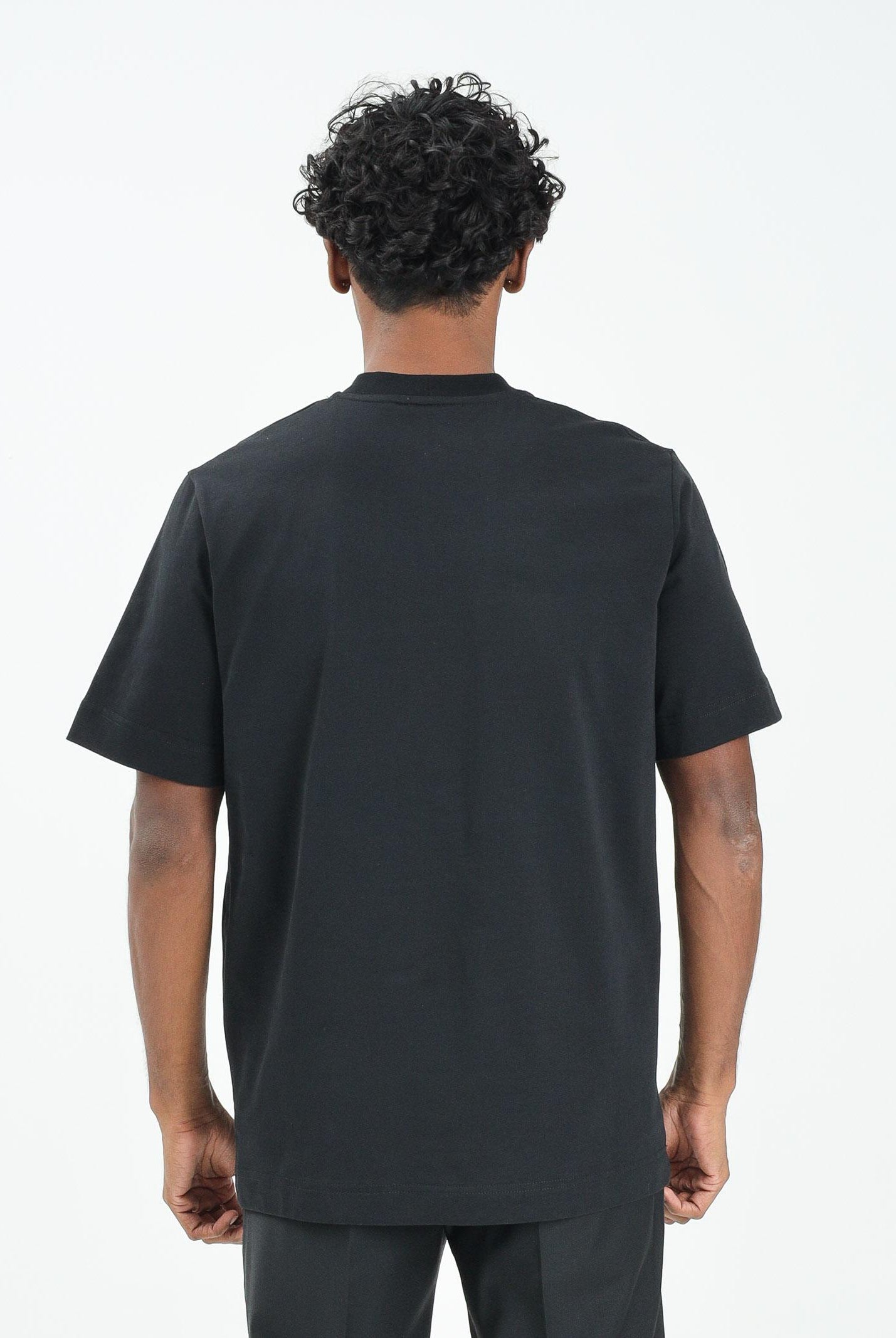 YES LONDON T-shirt a manica corta nera da uomo con tasca cargo XM4231 NE YES LONDON