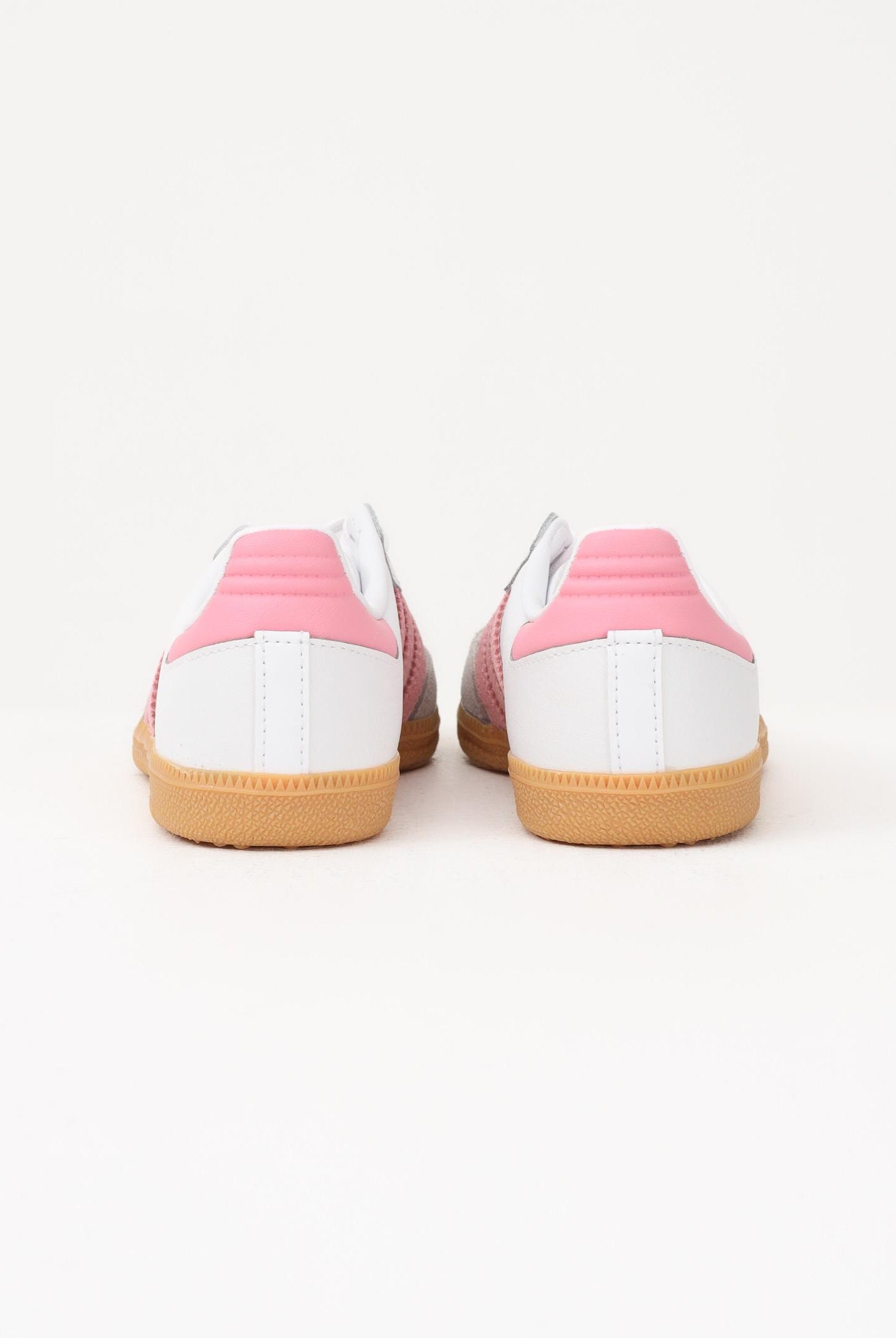 ADIDAS ORIGINALS Sneakers SAMBA OG bianche e rosa da bambina JQ2024 . ADIDAS ORIGINALS