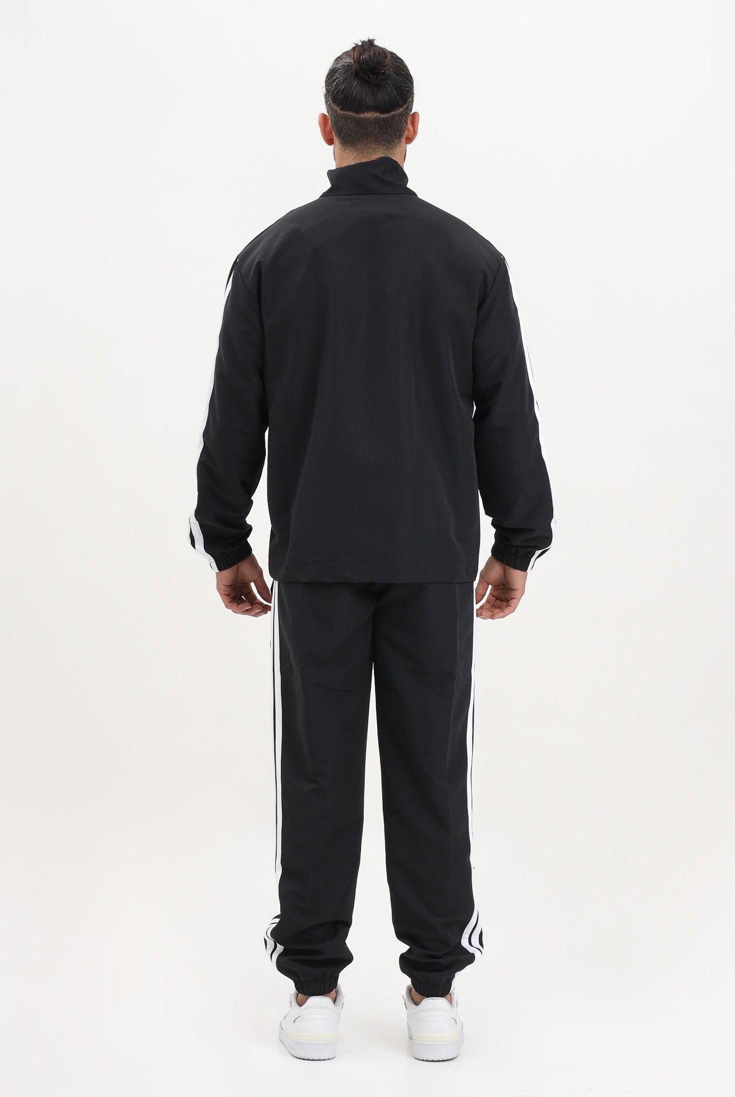 ADIDAS PERFORMANCE Tuta Basic 3 Stripes Tricot nera da uomo JI8849 . ADIDAS PERFORMANCE