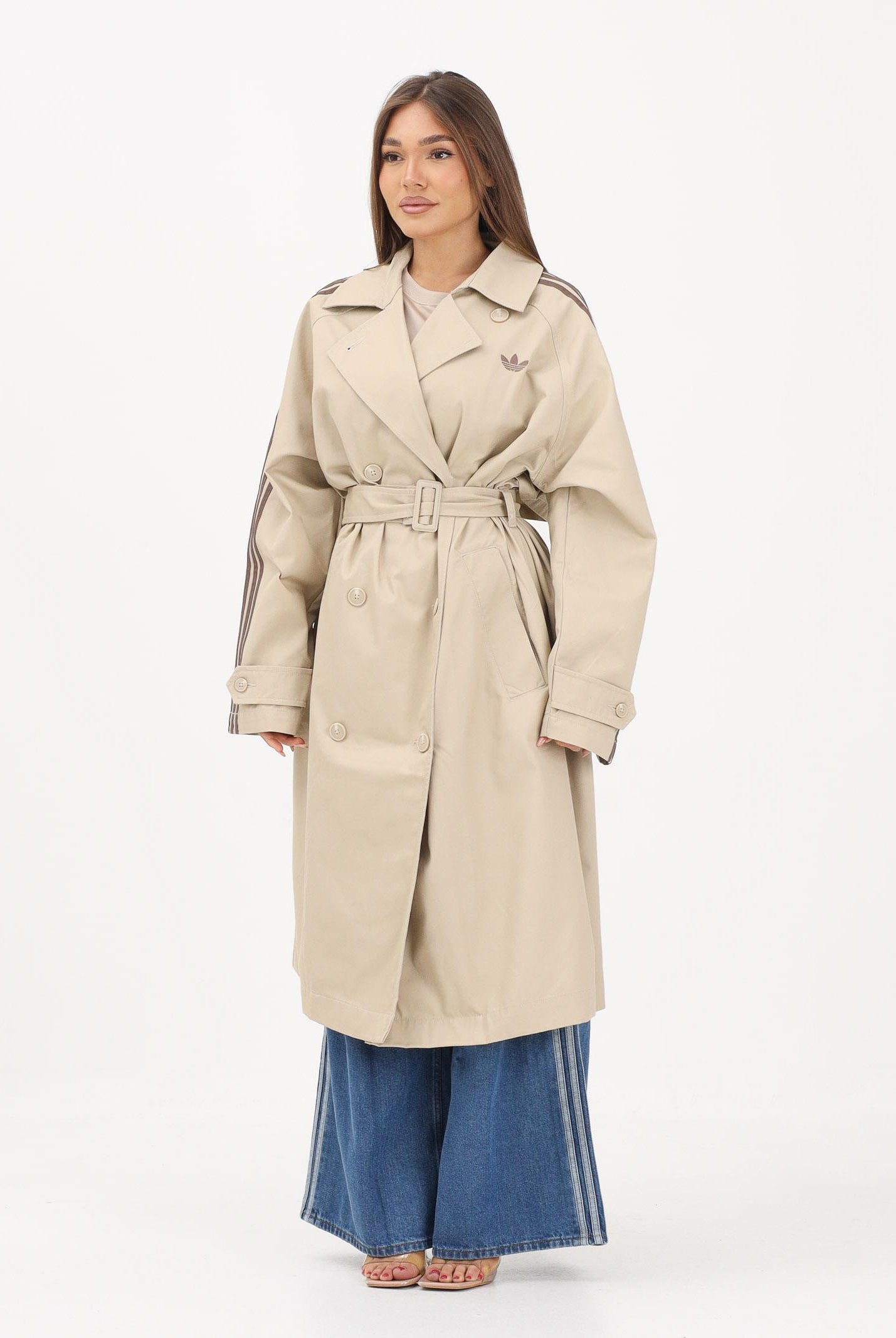 ADIDAS ORIGINALS Trench TWILL beige da donna KD3734 . ADIDAS ORIGINALS