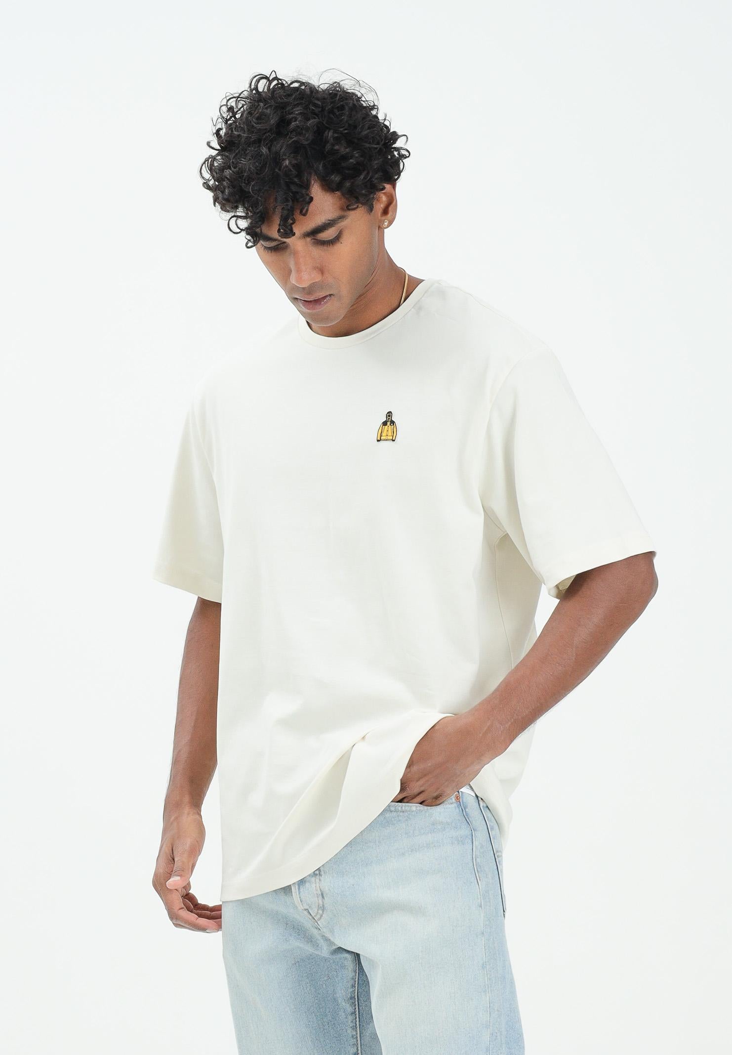 THE NORTH FACE T-shirt a manica corta Icon Mountain Jacket Relaxed panna da uomo NF0A8EU7QLI1 THE NORTH FACE