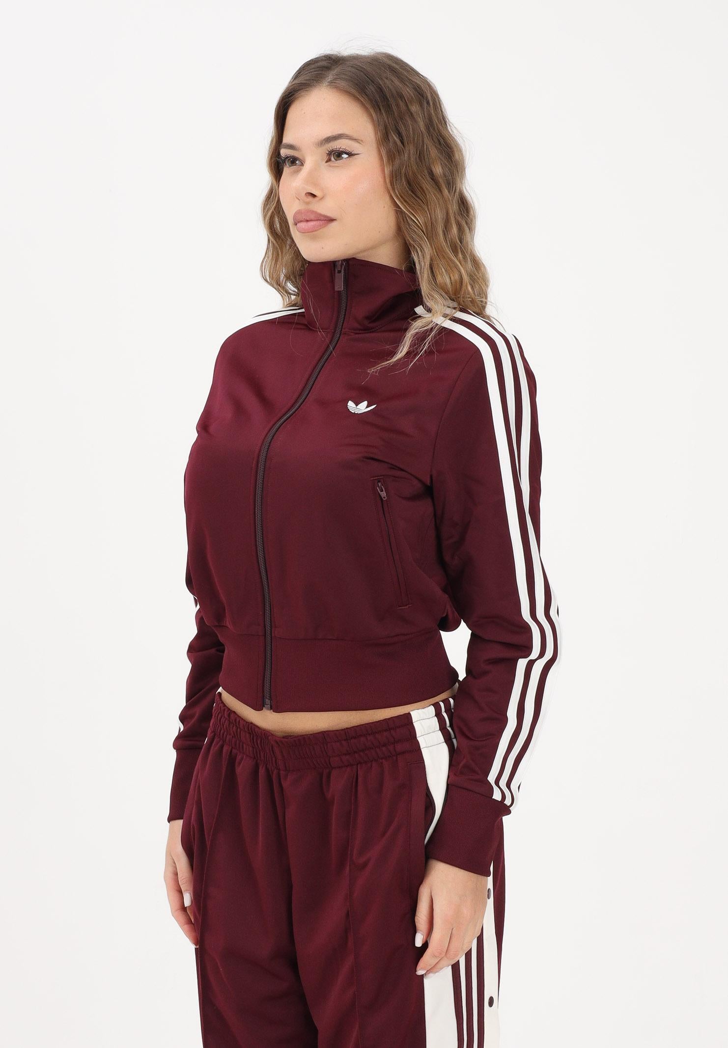 ADIDAS ORIGINALS Felpa con zip FIREBIRD CLASSIC bordeaux da donna KQ6532 . ADIDAS ORIGINALS
