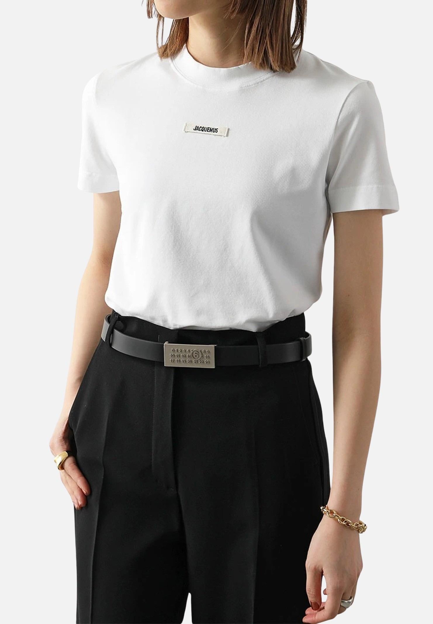 MAISON MARGIELA Cintura nera da donna con logo numerico M60600MM02U M6900 MAISON MARGIELA