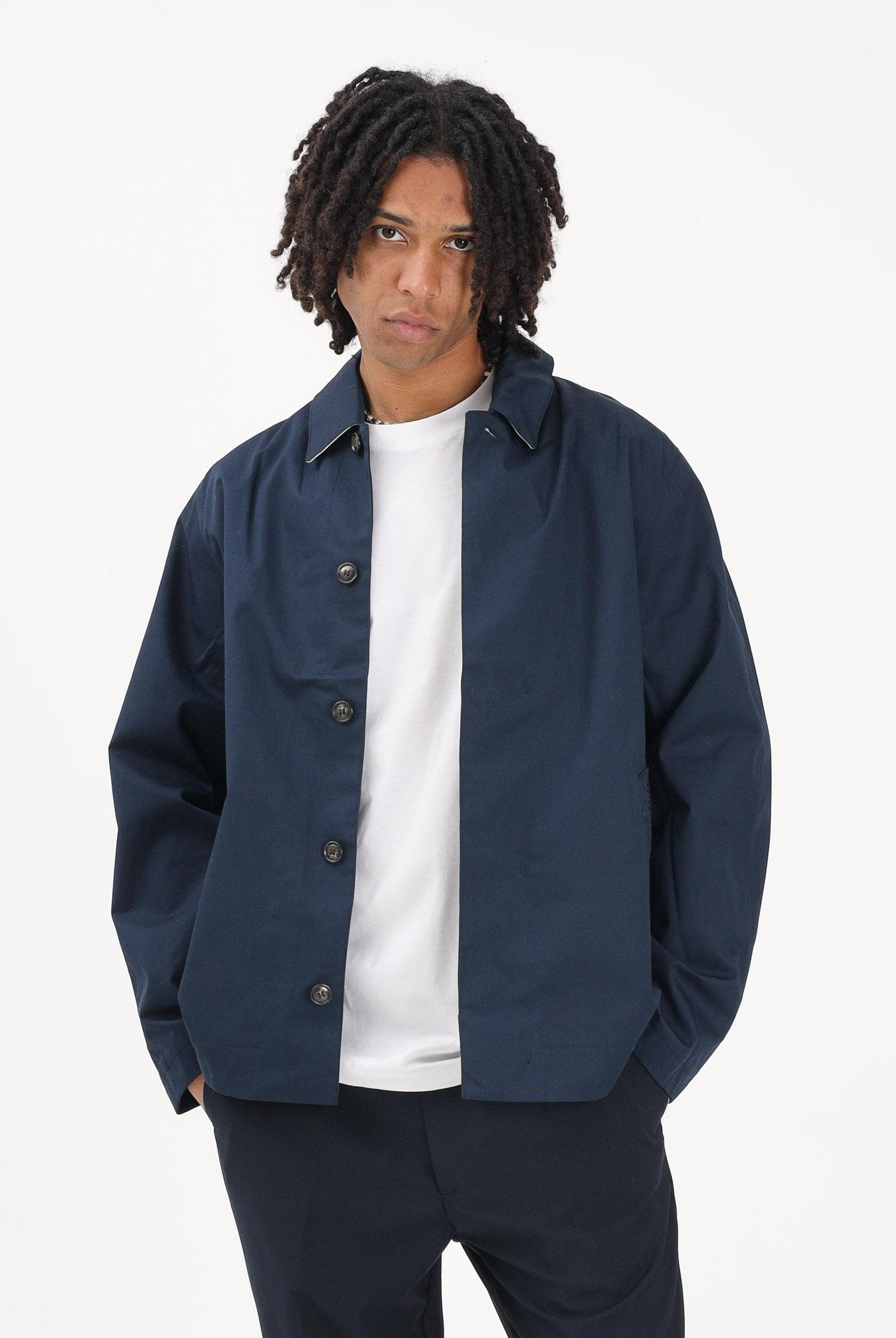 BARBOUR Giacca impermeabile Rokig blu da uomo 261-MWB1130 NY72 BARBOUR