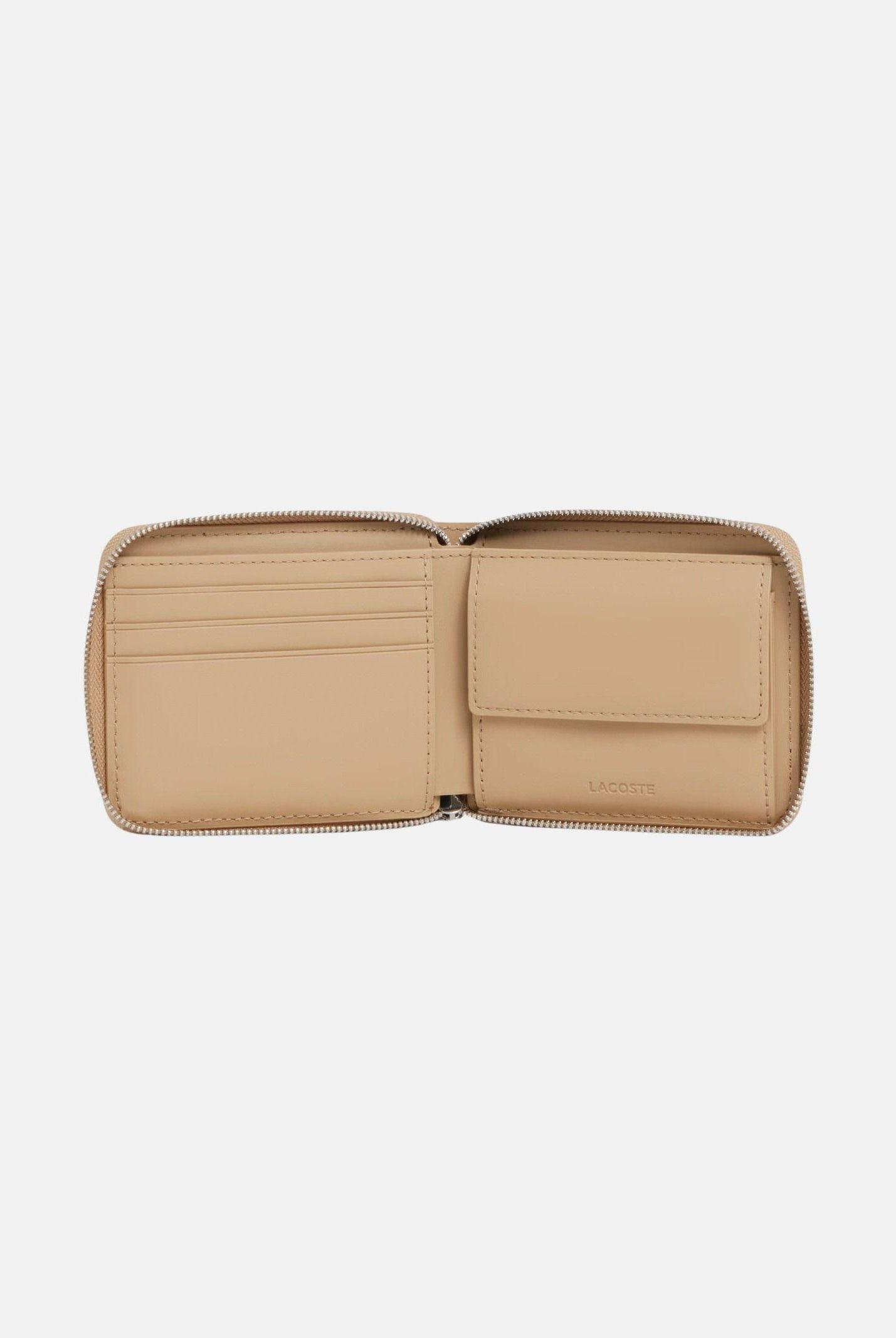 LACOSTE Portafogli beige da uomo con motivo monogram NH4005 R59 LACOSTE