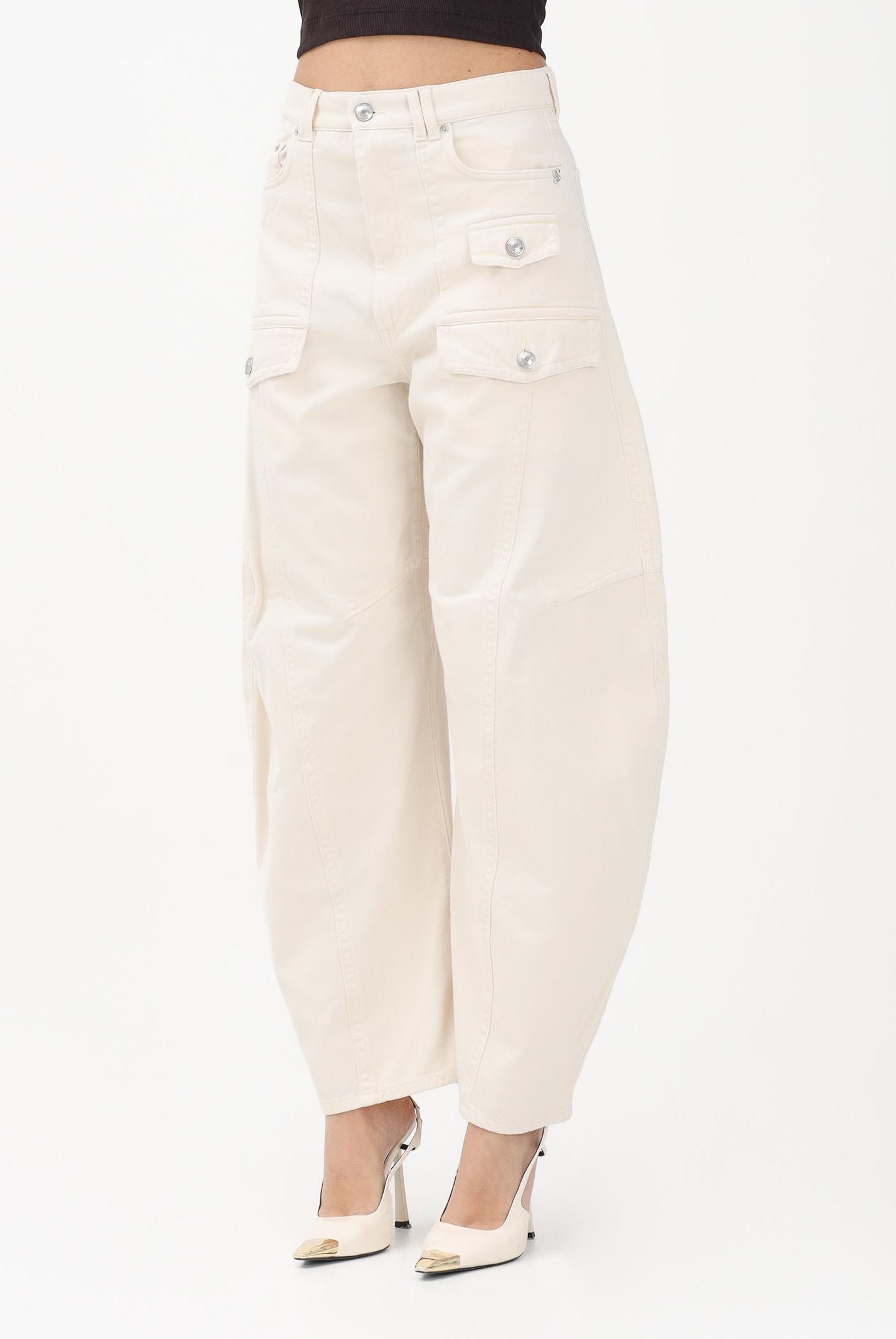SPORTXMAX Jeans SPXFASHION panna da donna 2612131012600 001 SPORTMAX