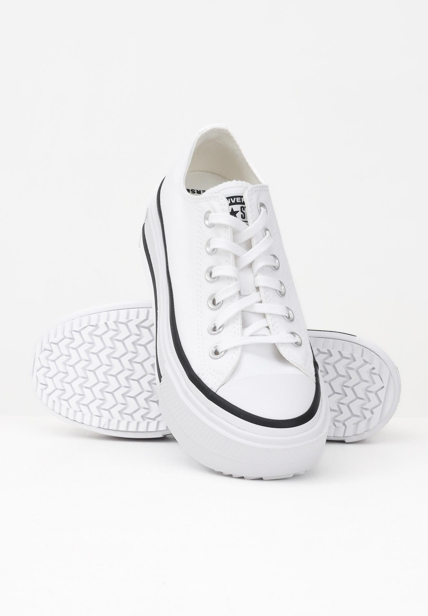 CONVERSE Sneakers Chuck Taylor All Star Lift Double Stack Platform bianche da donna A15491C . CONVERSE