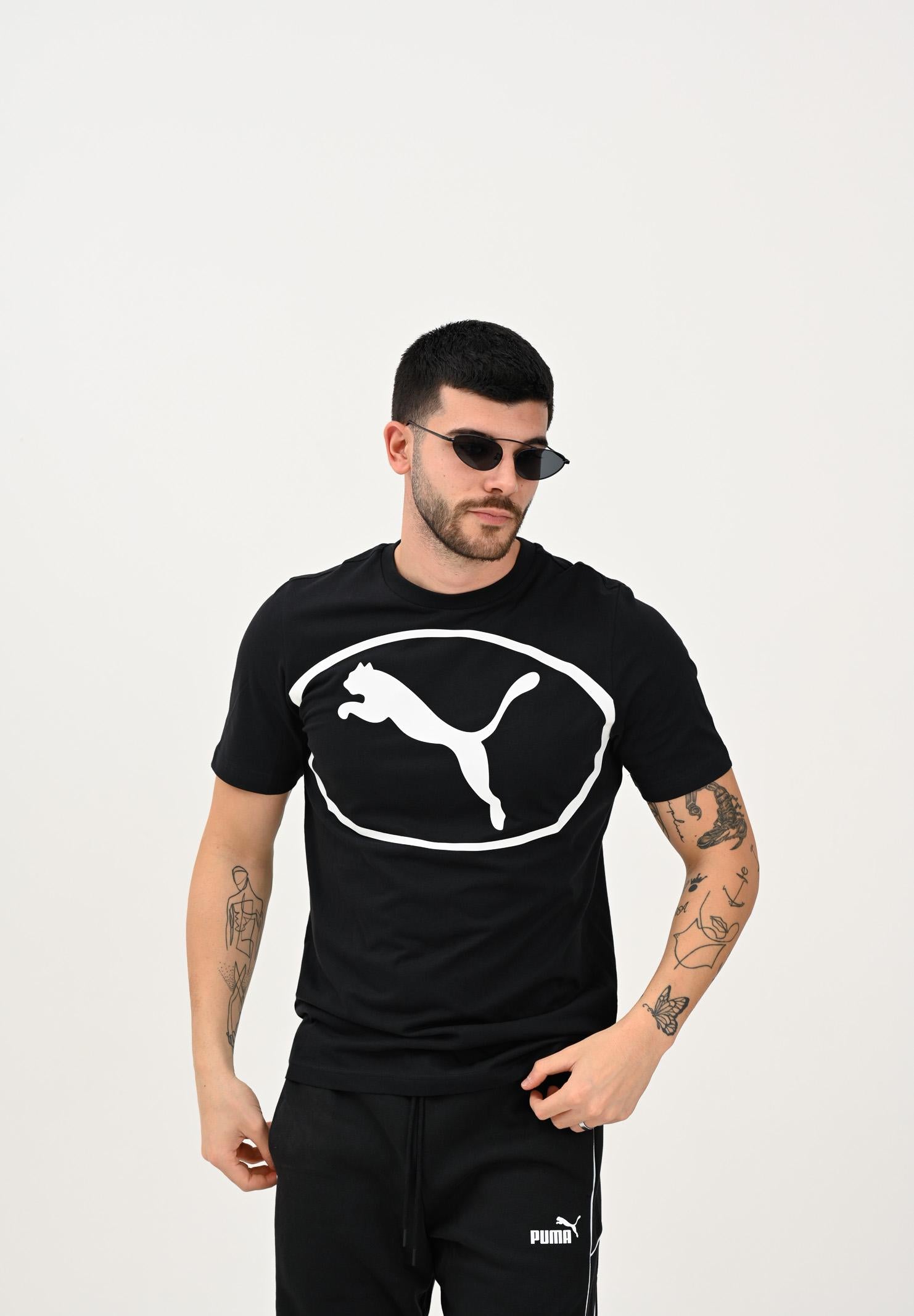 PUMA T-shirt a manica corta Graphic nera da uomo 688243 01 PUMA