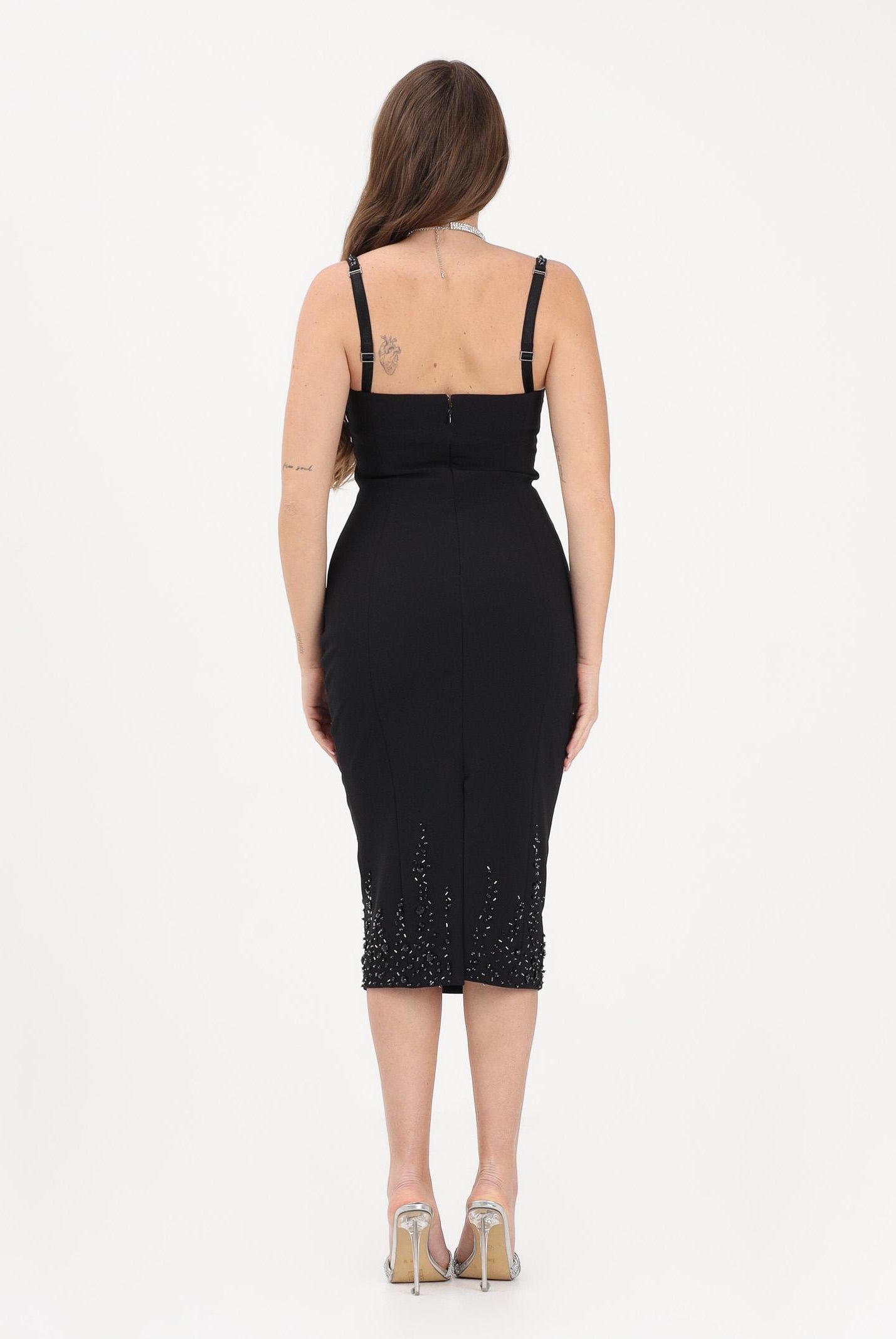 ALMA SANCHEZ Abito a tubino Aylla nero da donna AS26013T NE ALMA SANCHEZ