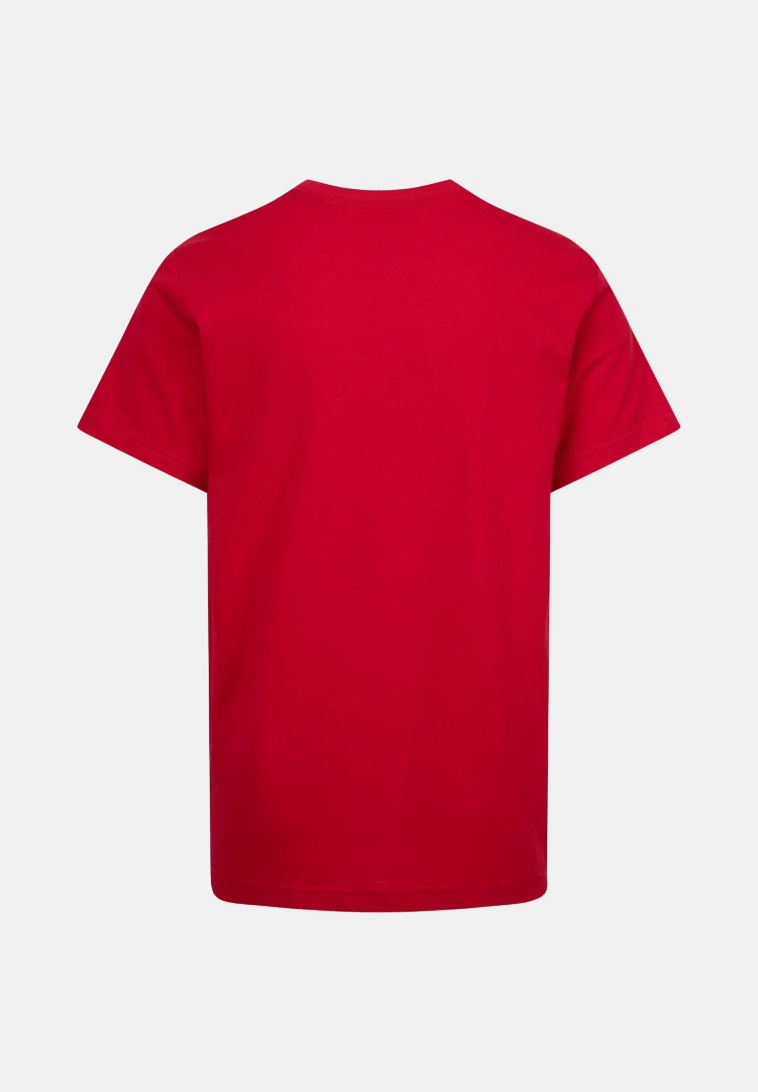 JORDAN T-shirt a manica corta rosse per bambino e bambina con ricamo Jumpman 95D266 R78 JORDAN