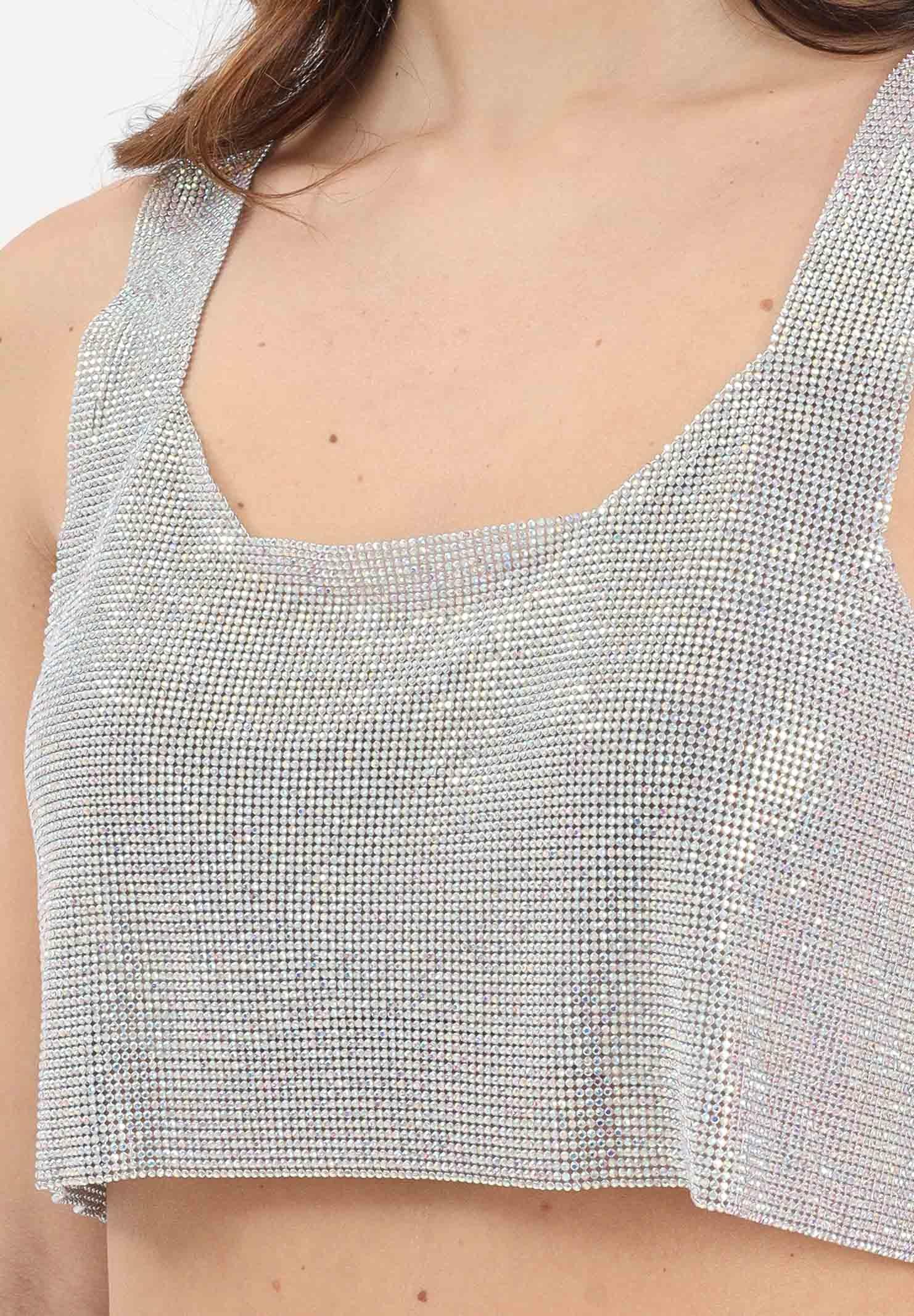 TWENTY FOURHAITCH Top elegante Atene Crystal argento da donna A0092CRY62P CR TWENTY FOURHAITCH