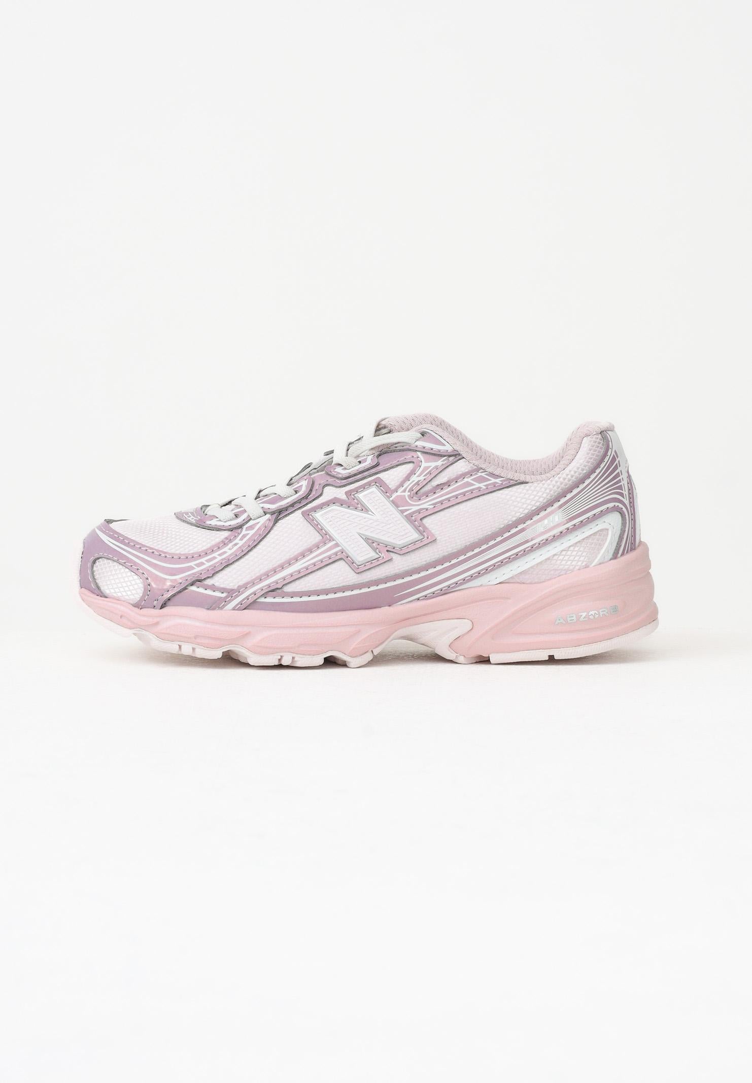 NEW BALANCE Sneakers 740 Bungee Lace rosa da bambina P7401HN . NEW BALANCE