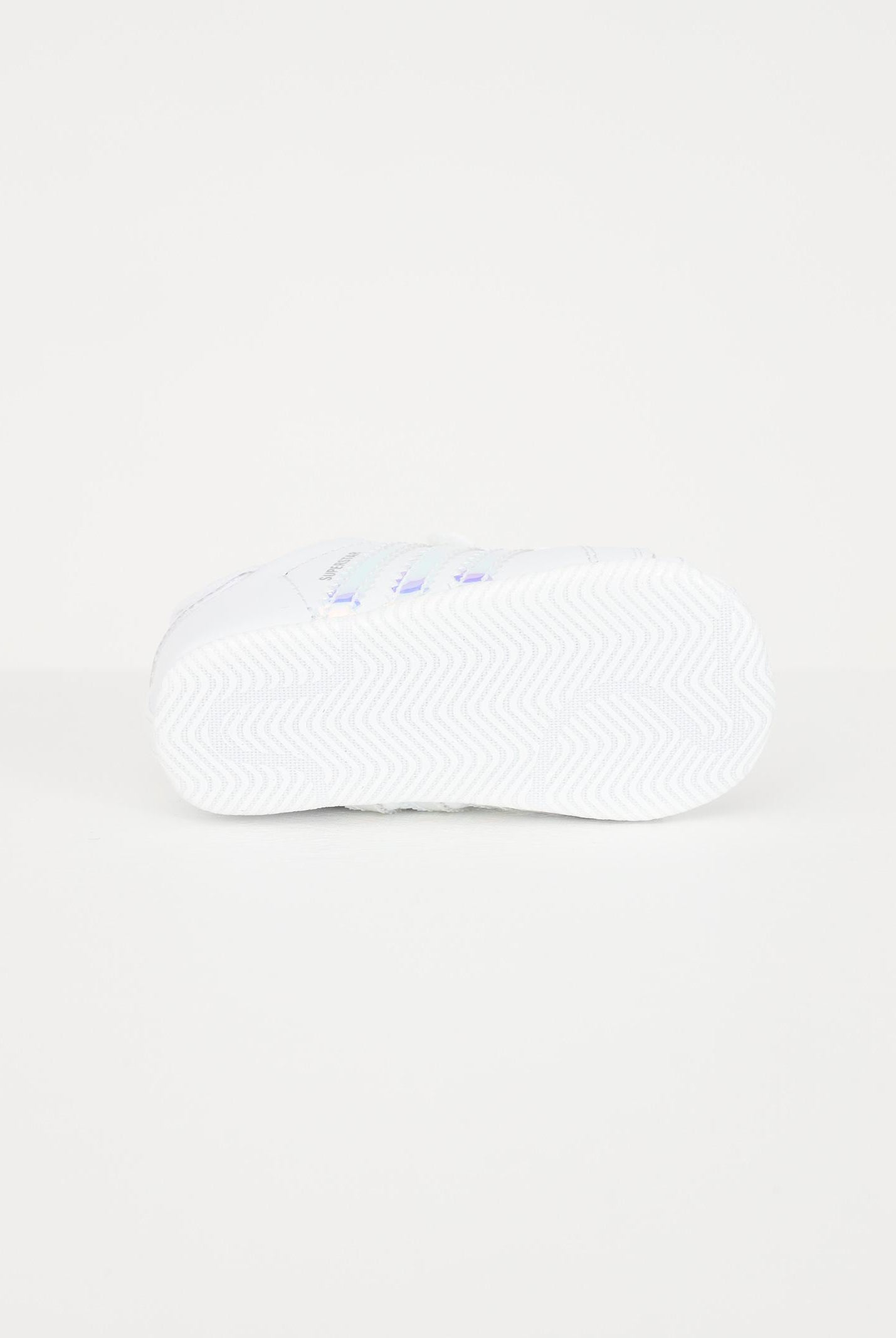 Sneakers bianche da neonato con strappo SUPERSTAR BD8000 ADIDAS ORIGINALS