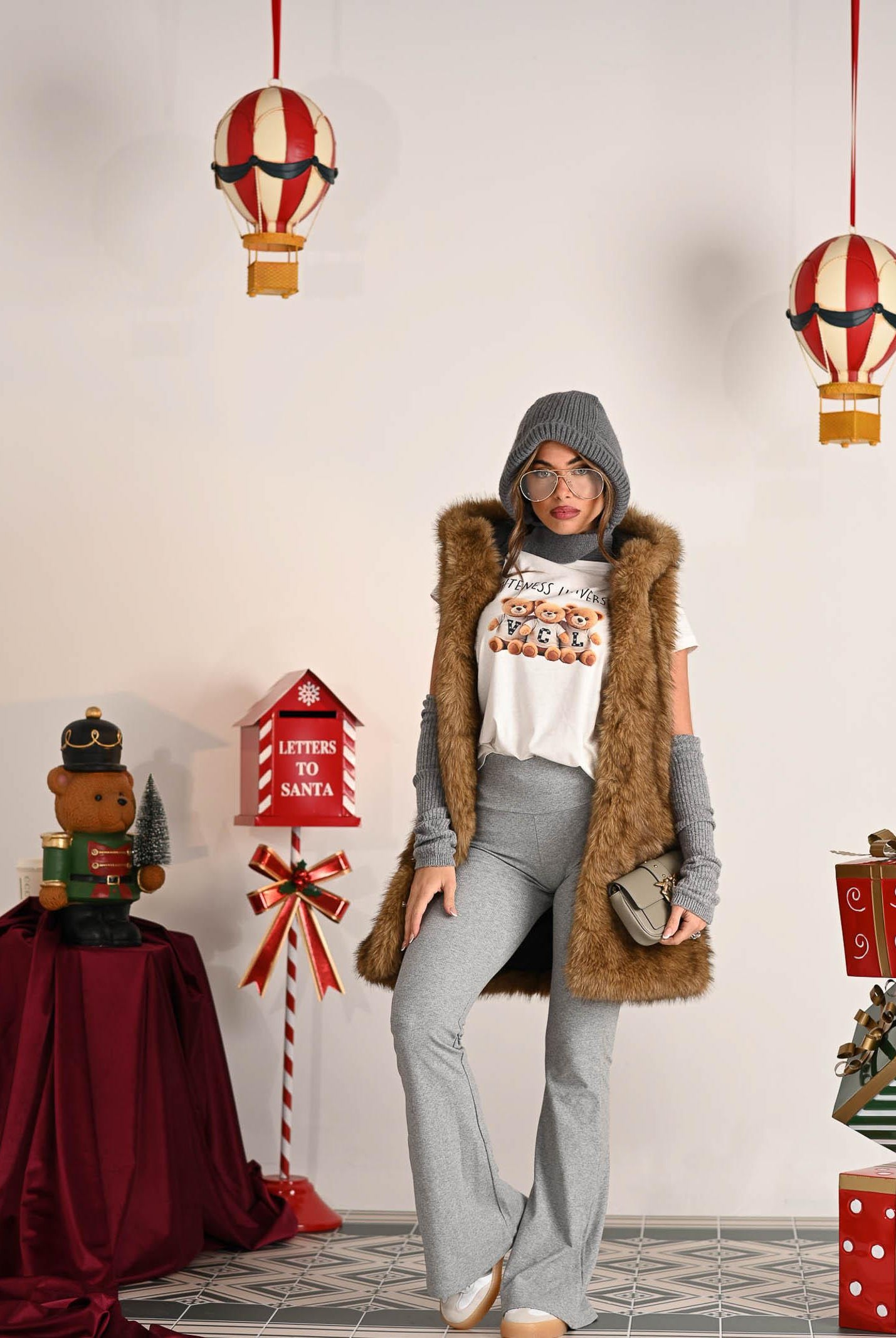 ADIDAS ORIGINALS Leggings Essentials Rib Flared grigio da donna IY9674 . ADIDAS ORIGINALS