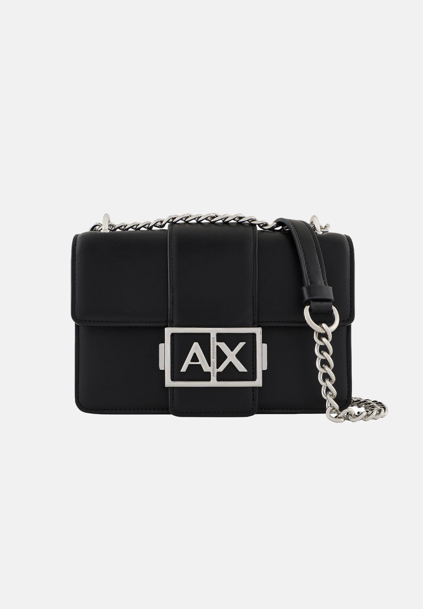 ARMANI EXCHANGE Borsa a tracolla nera da donna con logo XW00071AF12039 UC001 ARMANI EXCHANGE