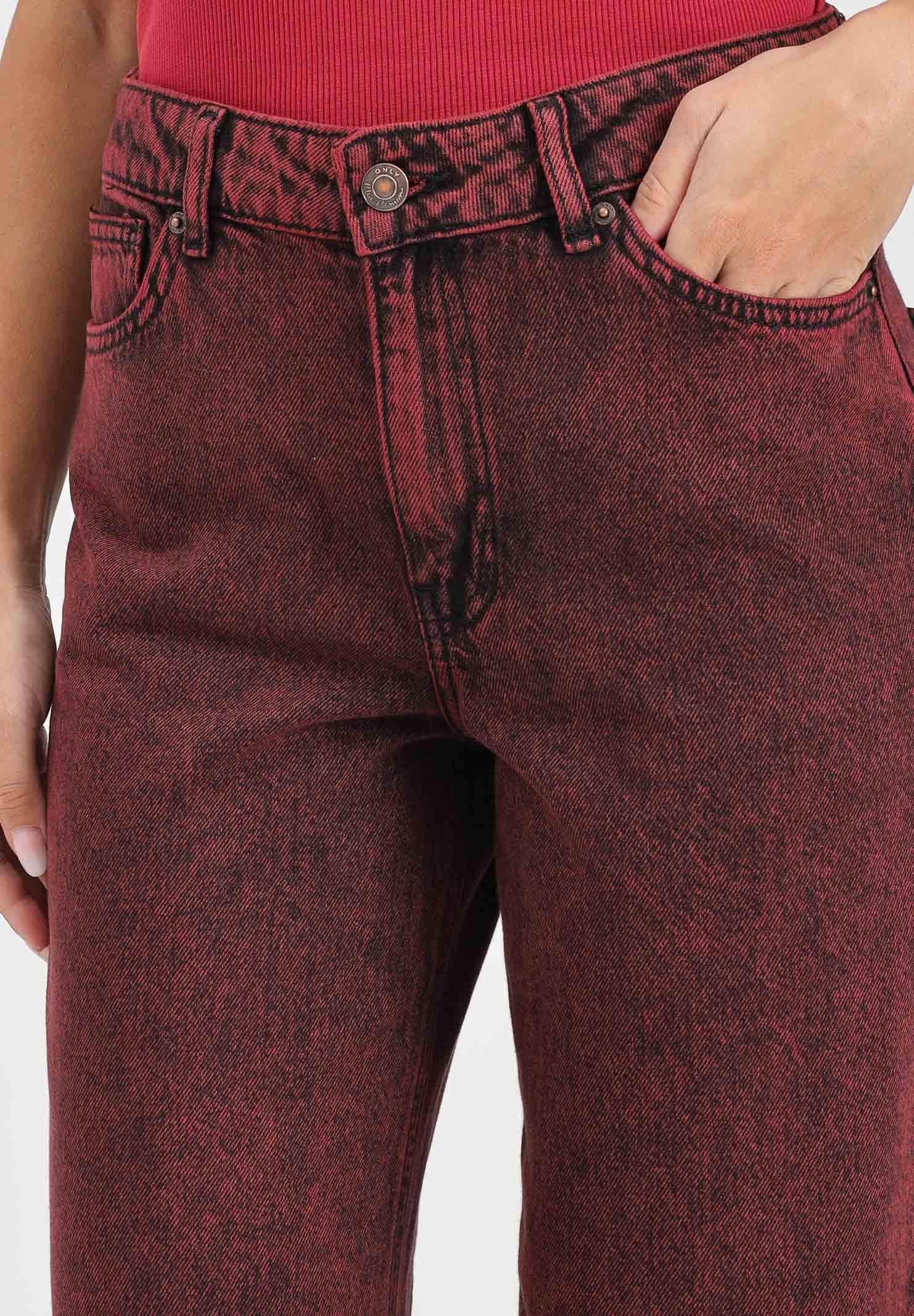 ONLY Jeans in denim bordeaux da donna 15353625 Cabernet ONLY
