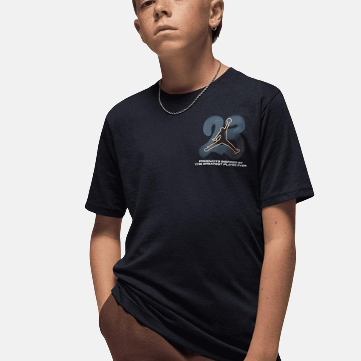 NIKE T-shirt a manica corta 23 Spray nera da bambino – Pavidas