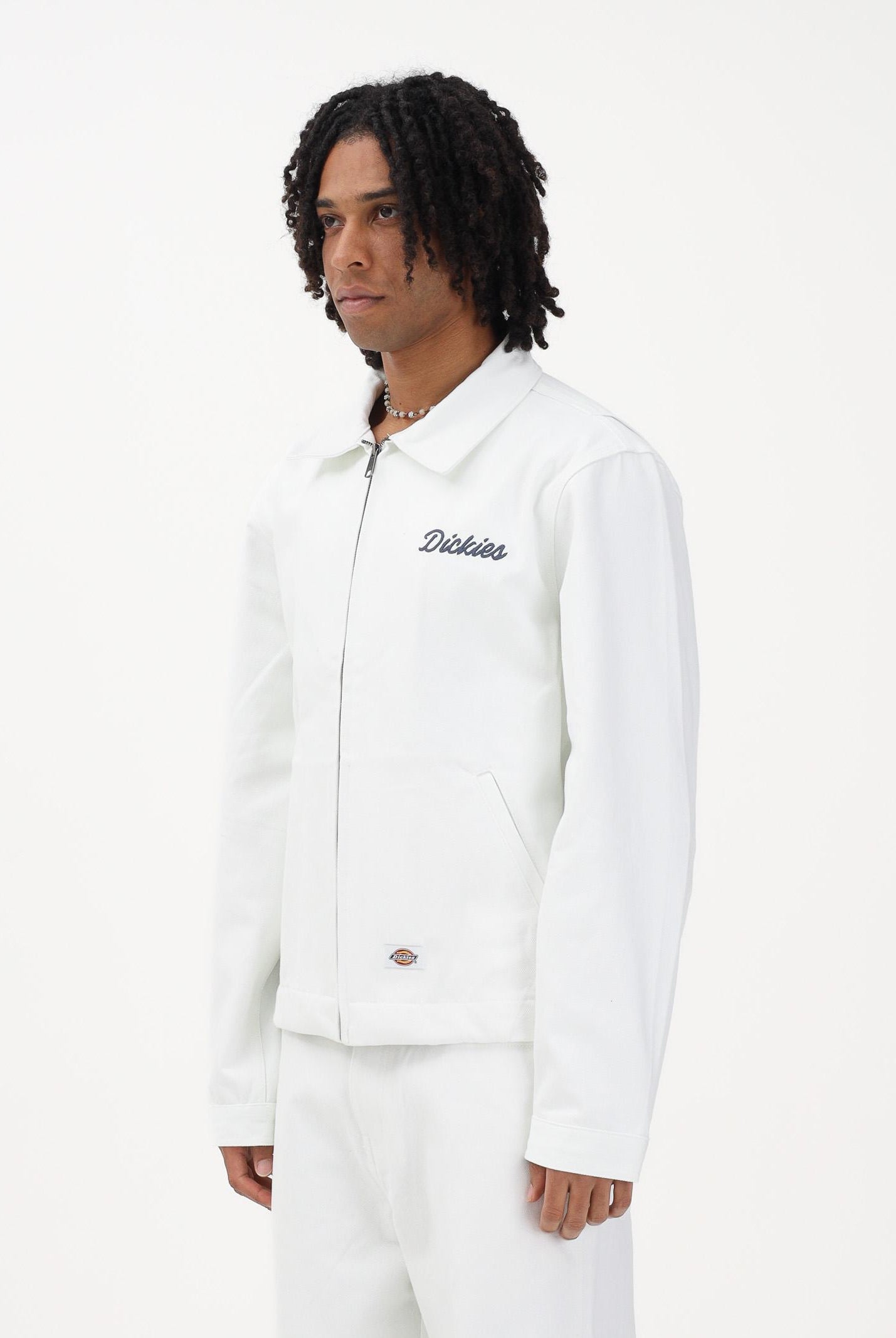 DICKIES Giubbotto Wellsville in denim bianco da uomo DK0A88PF0WH1 . DIckies