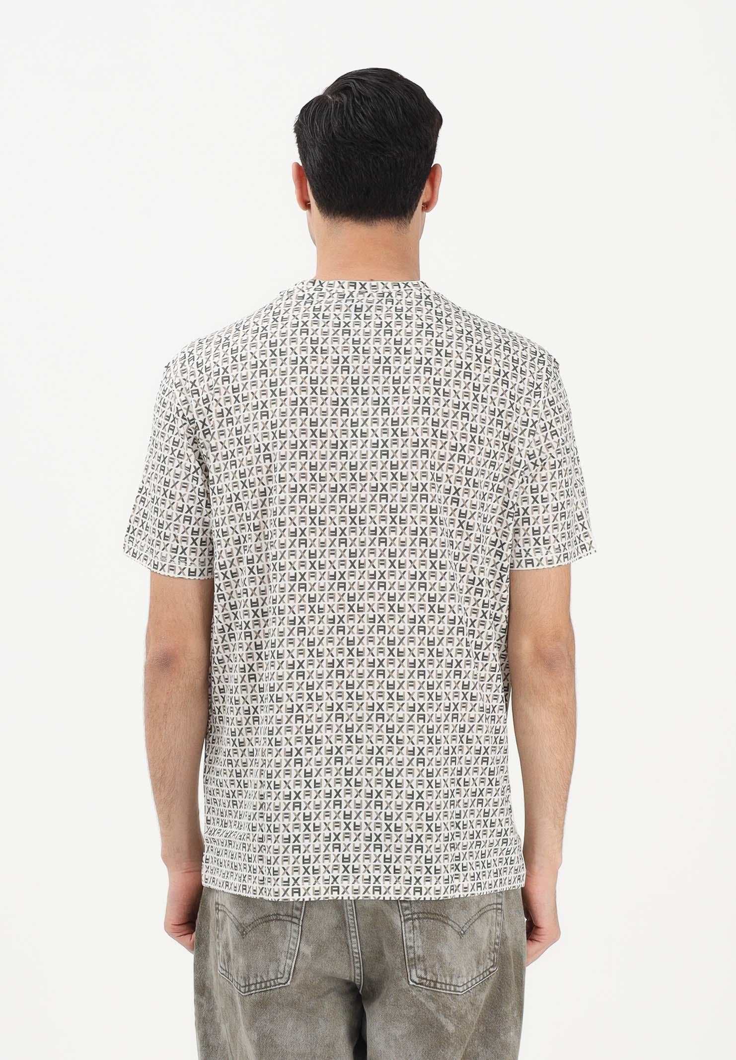 ARMANI EXCHANGE T-shirt a manica corta bianca da uomo con stampa all-over XM002778AF10356 F1166 ARMANI EXCHANGE