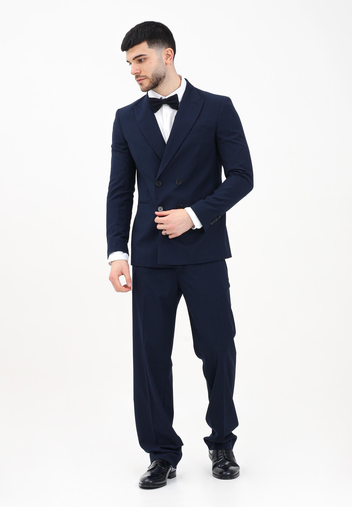 I'M BRIAN Pantalone elegante blu da uomo con vestibilità ampia PA3267 005 I'M BRIAN