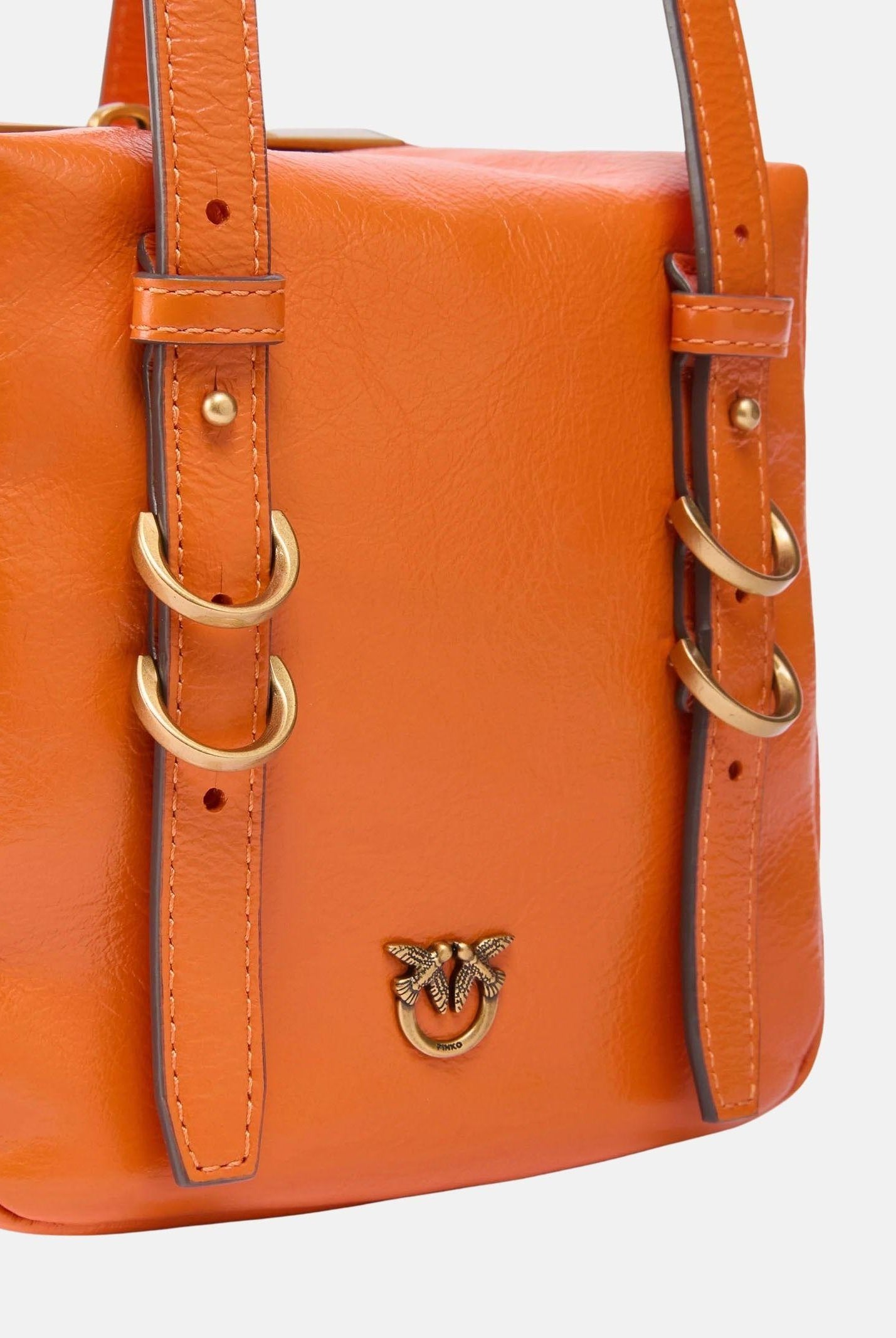 PINKO Borsa a spalla Cubic Bag arancione da donna 106465A315 A76Q PINKO