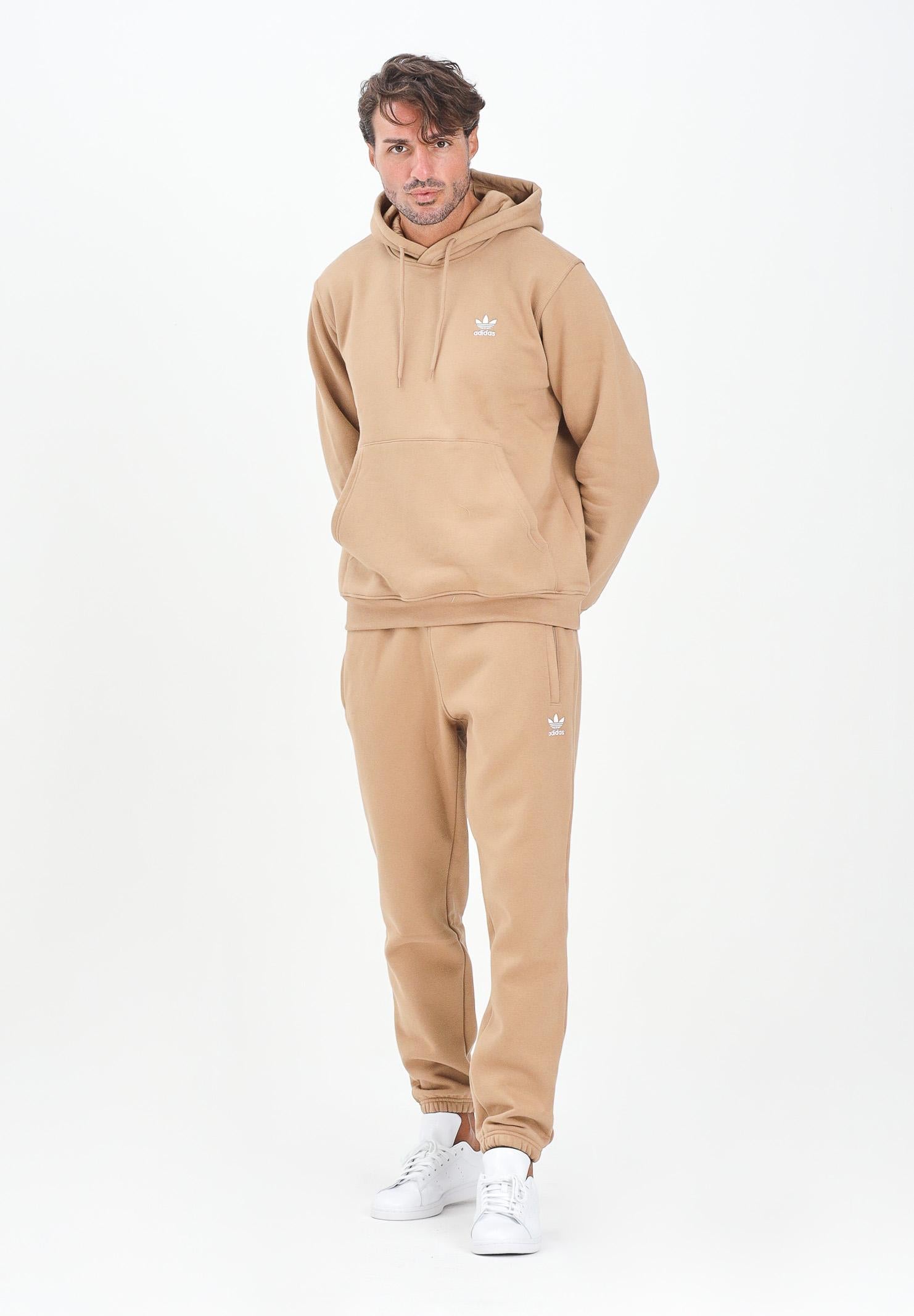ADIDAS ORIGINALS Pantalone sportivo Trefoil Essentials beige da uomo JW3614 . ADIDAS ORIGINALS