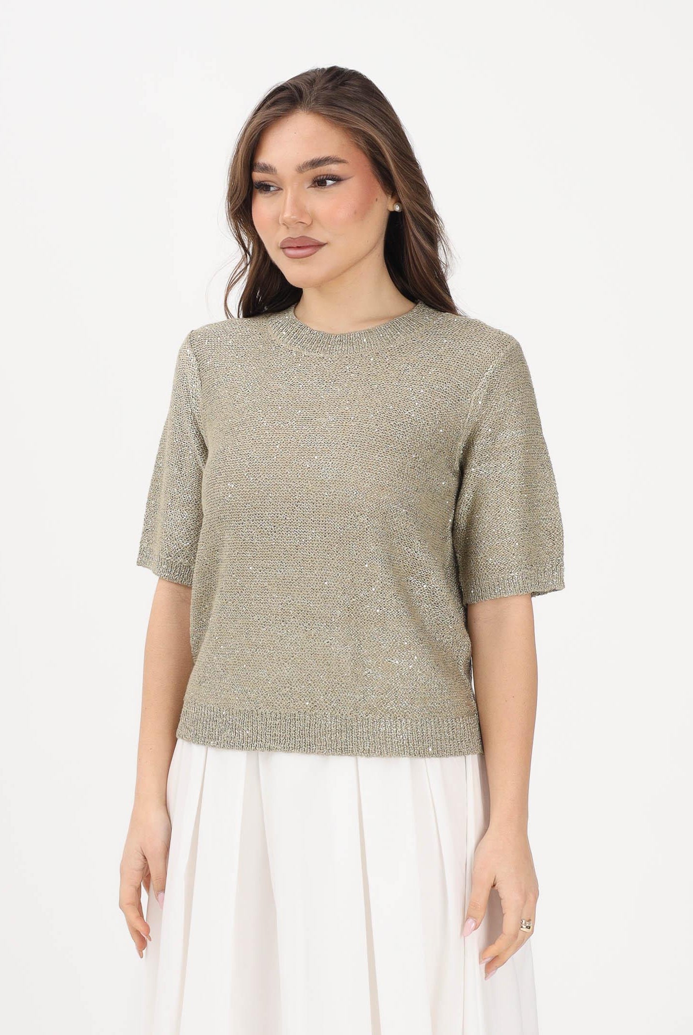JDY Maglia a manica corta oro da donna 15366194 DRHE JDY