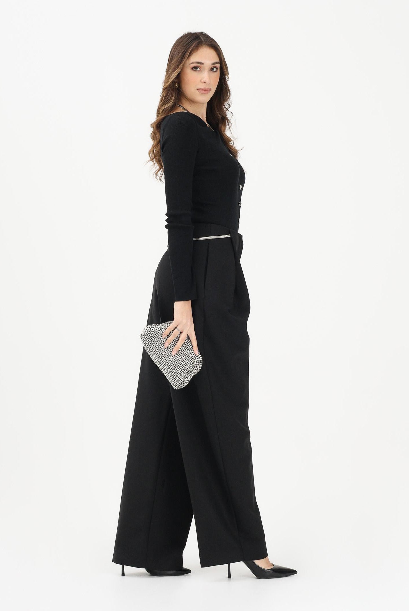 SPORTMAX Pantalone elegante SPXFANTE nero da donna 2612131031600 001 SPORTMAX