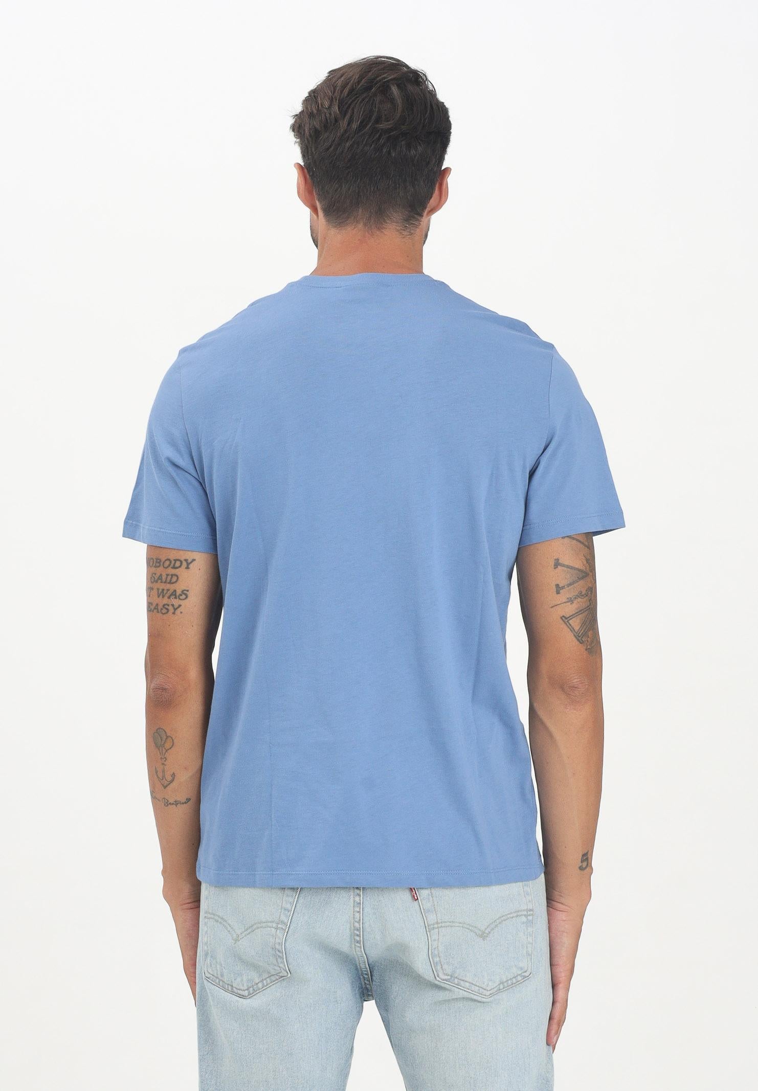 CALVIN KLEIN JEANS T-shirt a manica corta blu indaco da uomo con stemma logo LV04RC272G6PU CALVIN KLEIN JEANS