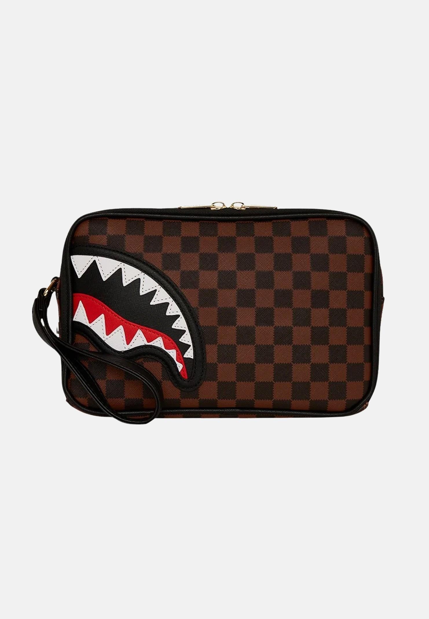 SPRAYGROUND Pochette Sawtooth Sharks In Paris marrone per uomo e donna 910B7840NSZ . SPRAYGROUND